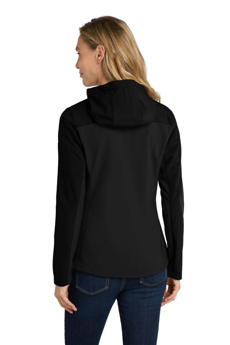 Port Authority Women's Hooded Core Soft Shell Jacket - Black