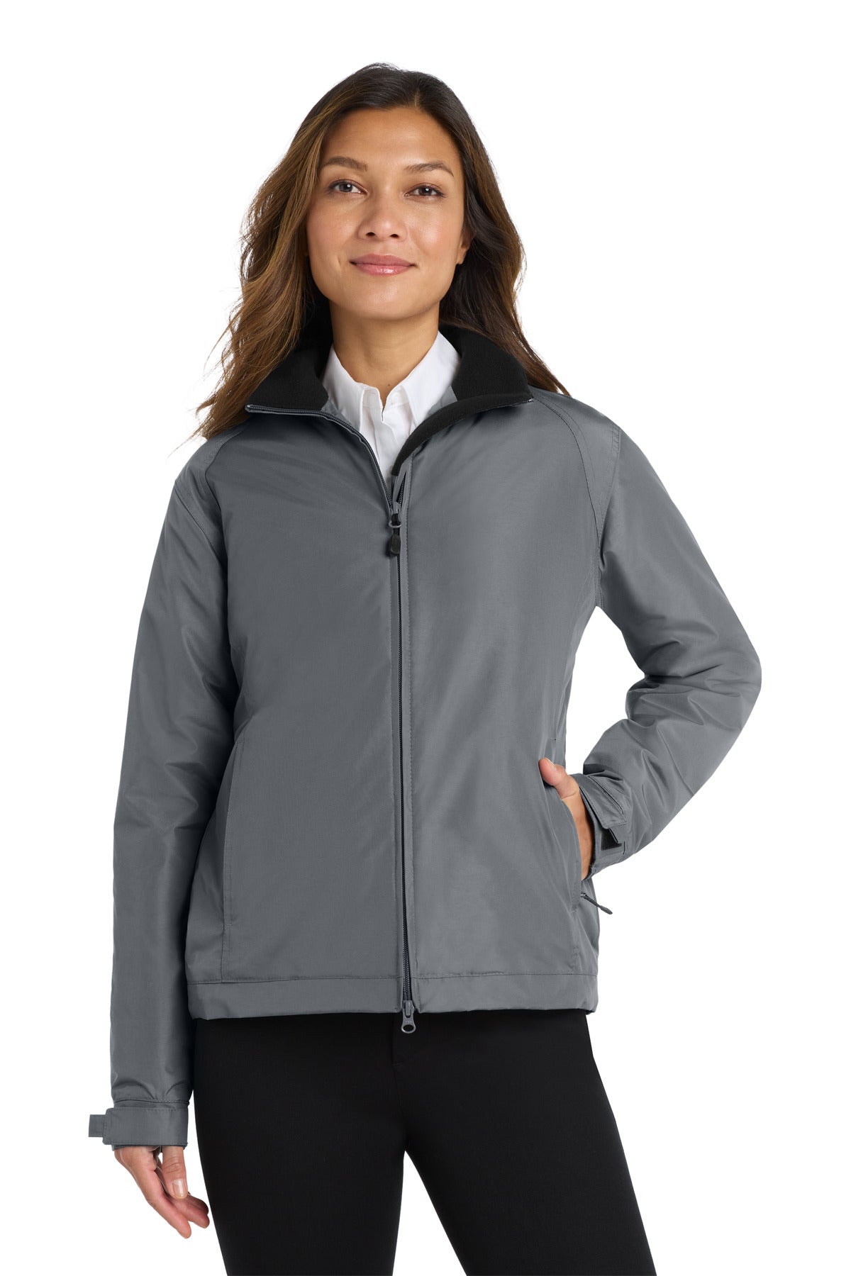 Port Authority Women's Challenger Jacket - Steel Grey/ True Black
