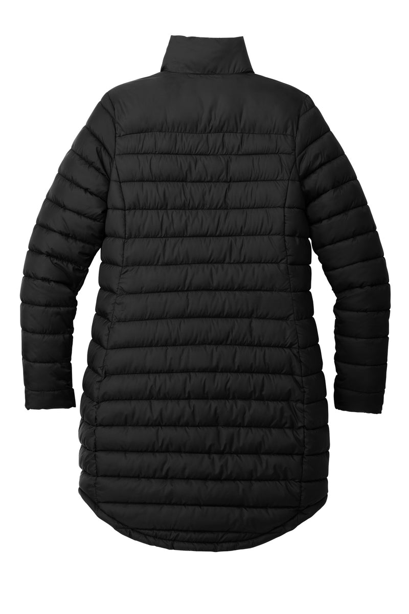 Port Authority Women's Horizon Puffy Long Jacket - Deep Black