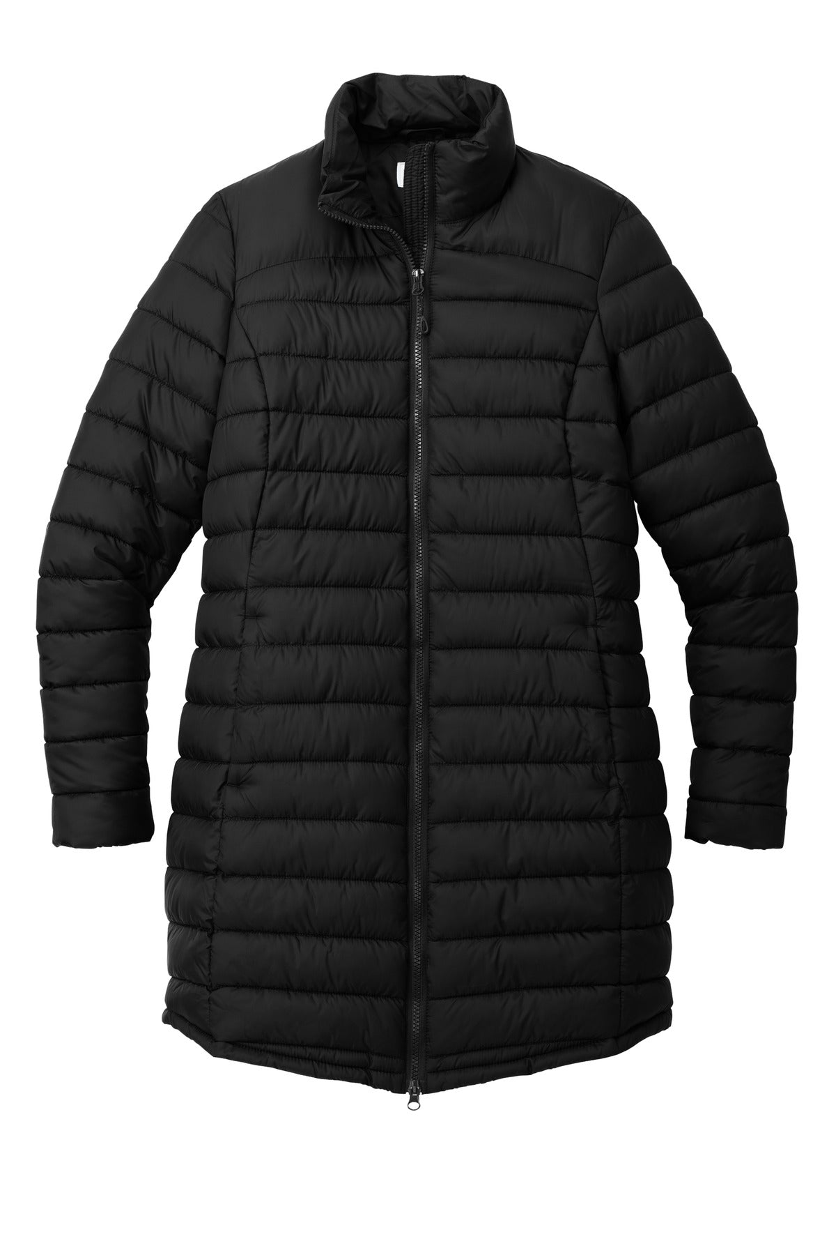 Port Authority Women's Horizon Puffy Long Jacket - Deep Black