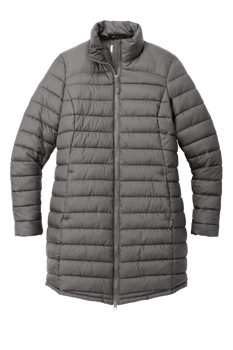 Port Authority Women's Horizon Puffy Long Jacket - Deep Smoke
