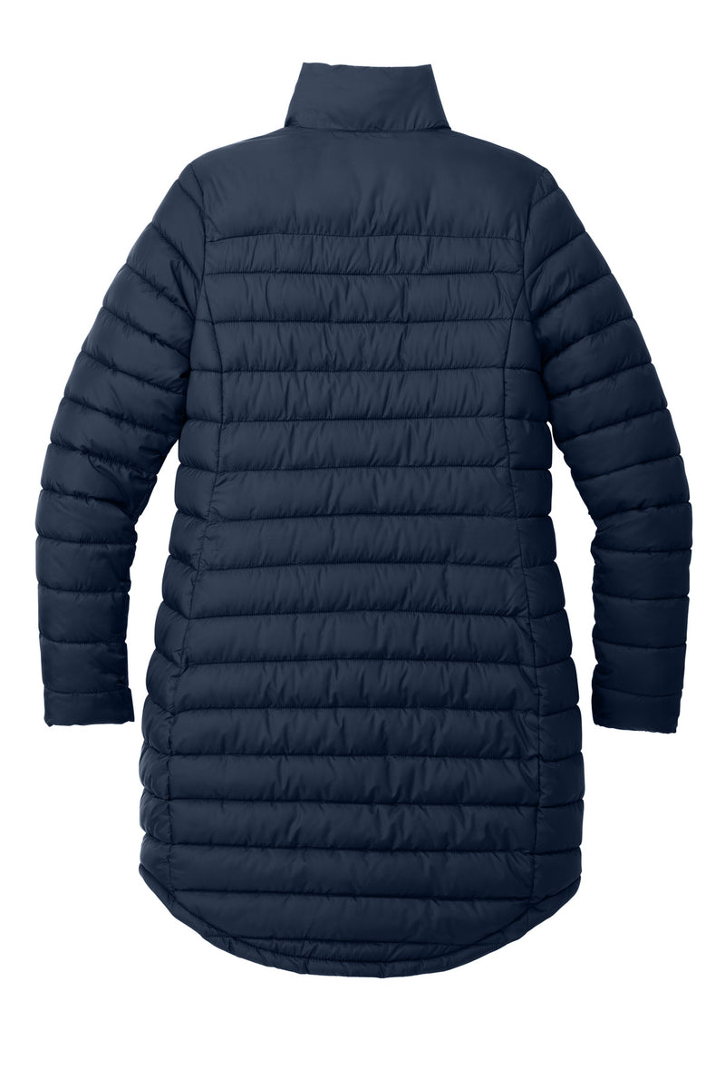 Port Authority Women's Horizon Puffy Long Jacket - Dress Blue Navy