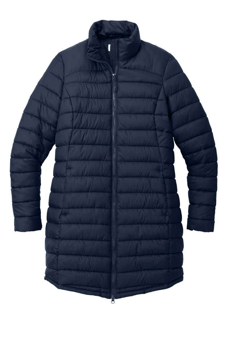 Port Authority Women's Horizon Puffy Long Jacket - Dress Blue Navy