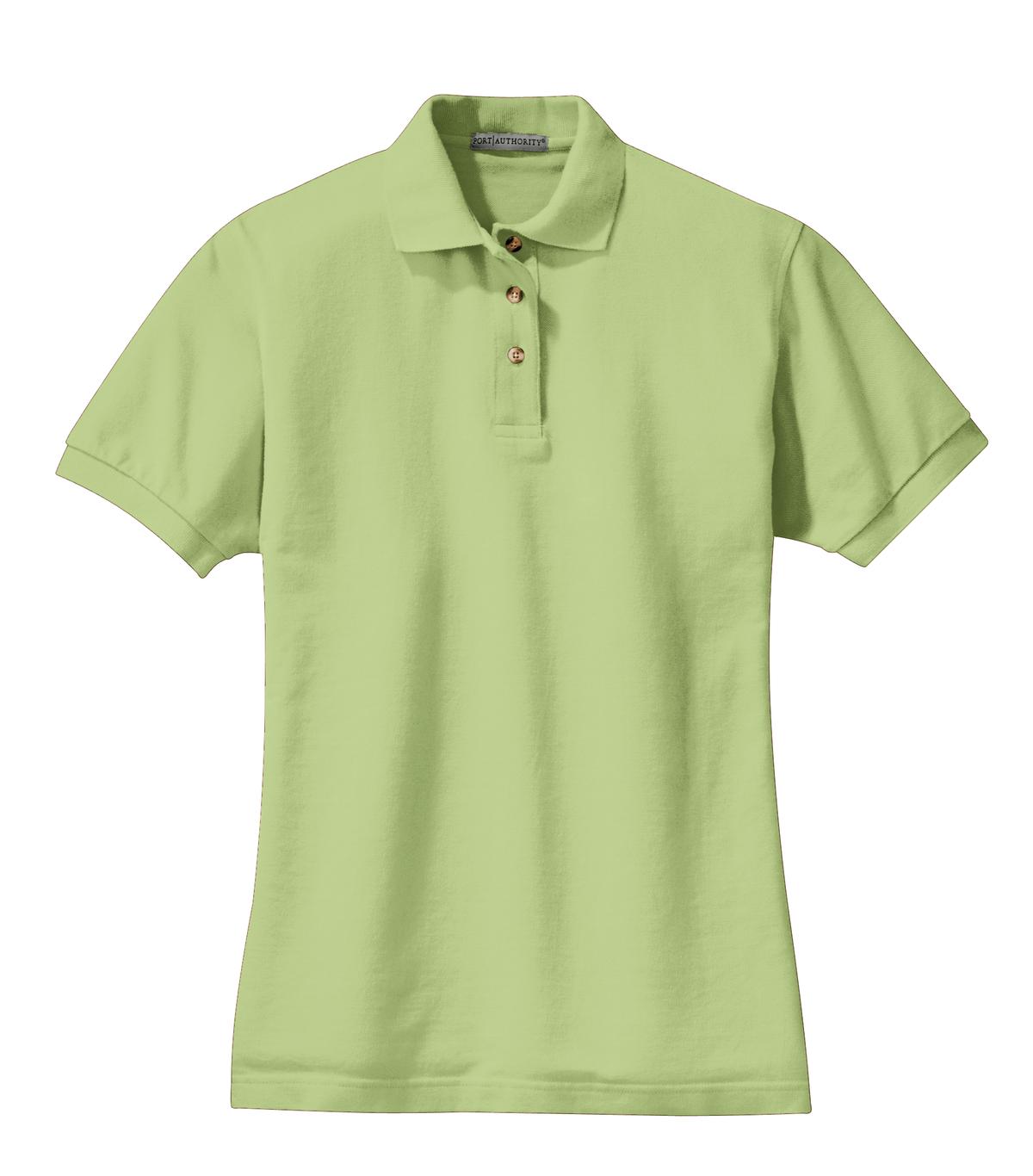 Port Authority Women's Heavyweight Cotton Pique Polo - Pistachio