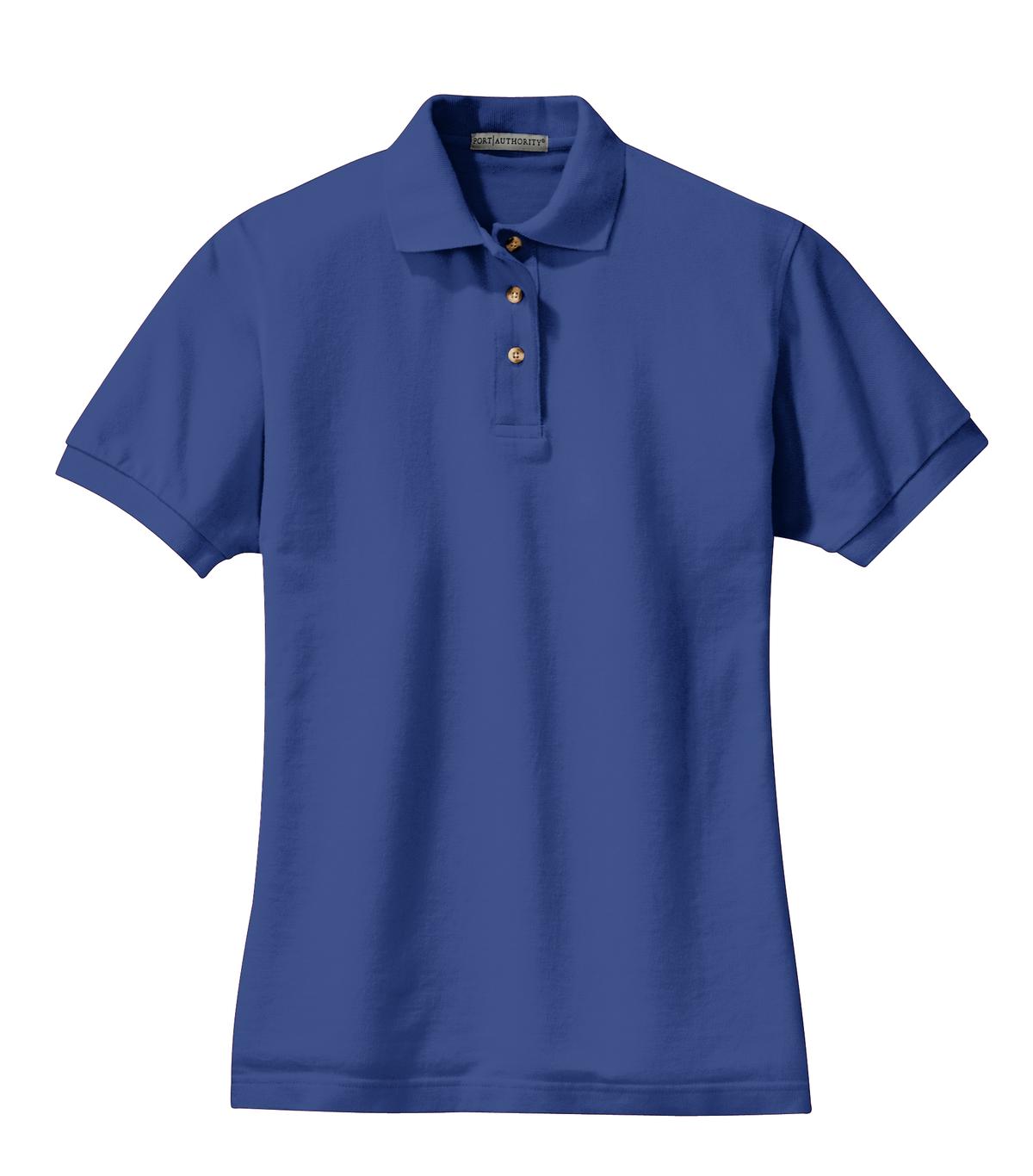 Port Authority Women's Heavyweight Cotton Pique Polo - Royal