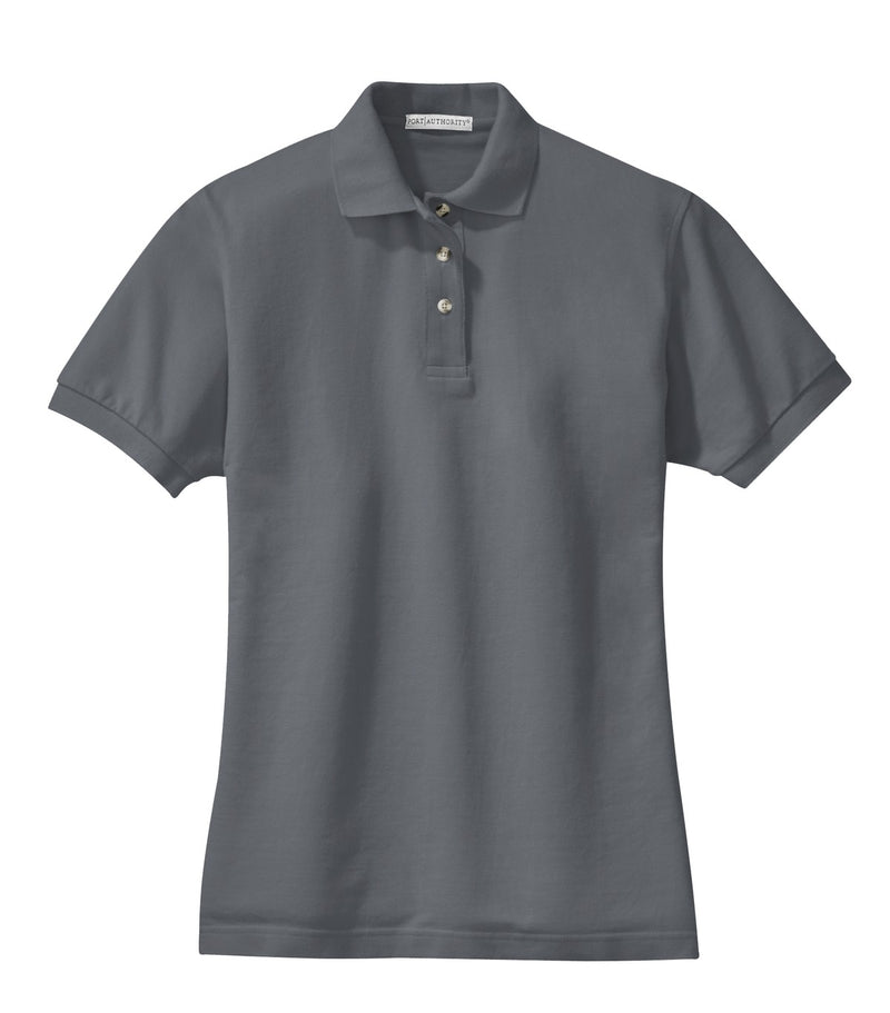 Port Authority Women's Heavyweight Cotton Pique Polo - Steel Grey
