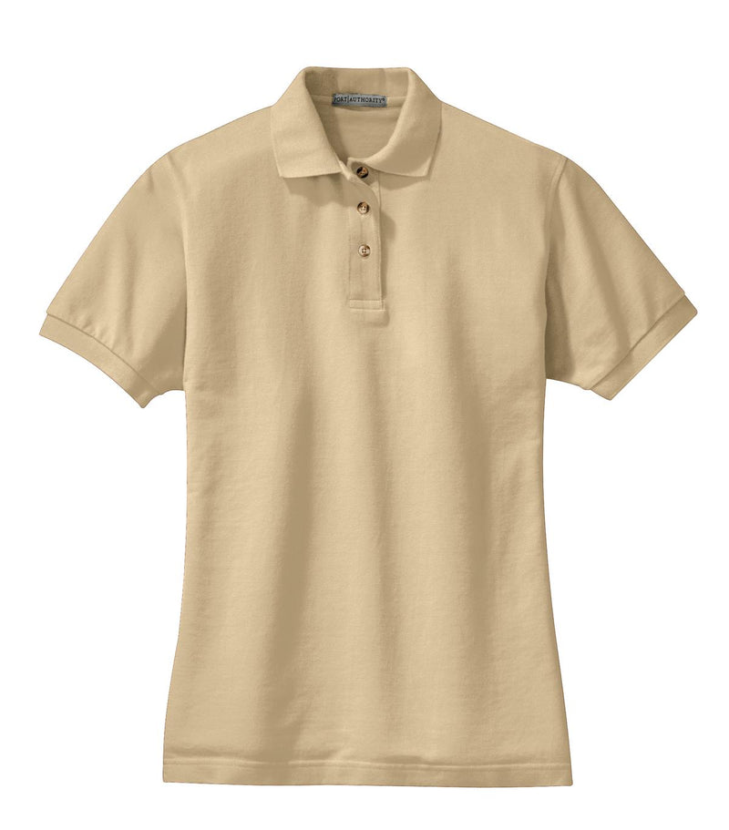Port Authority Women's Heavyweight Cotton Pique Polo - Stone