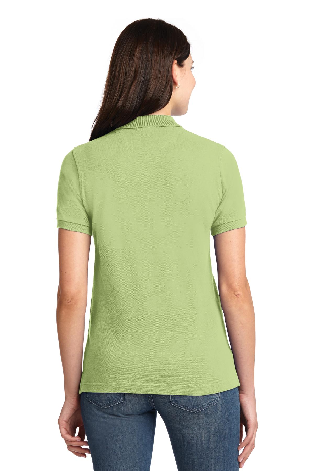 Port Authority Women's Heavyweight Cotton Pique Polo - Pistachio