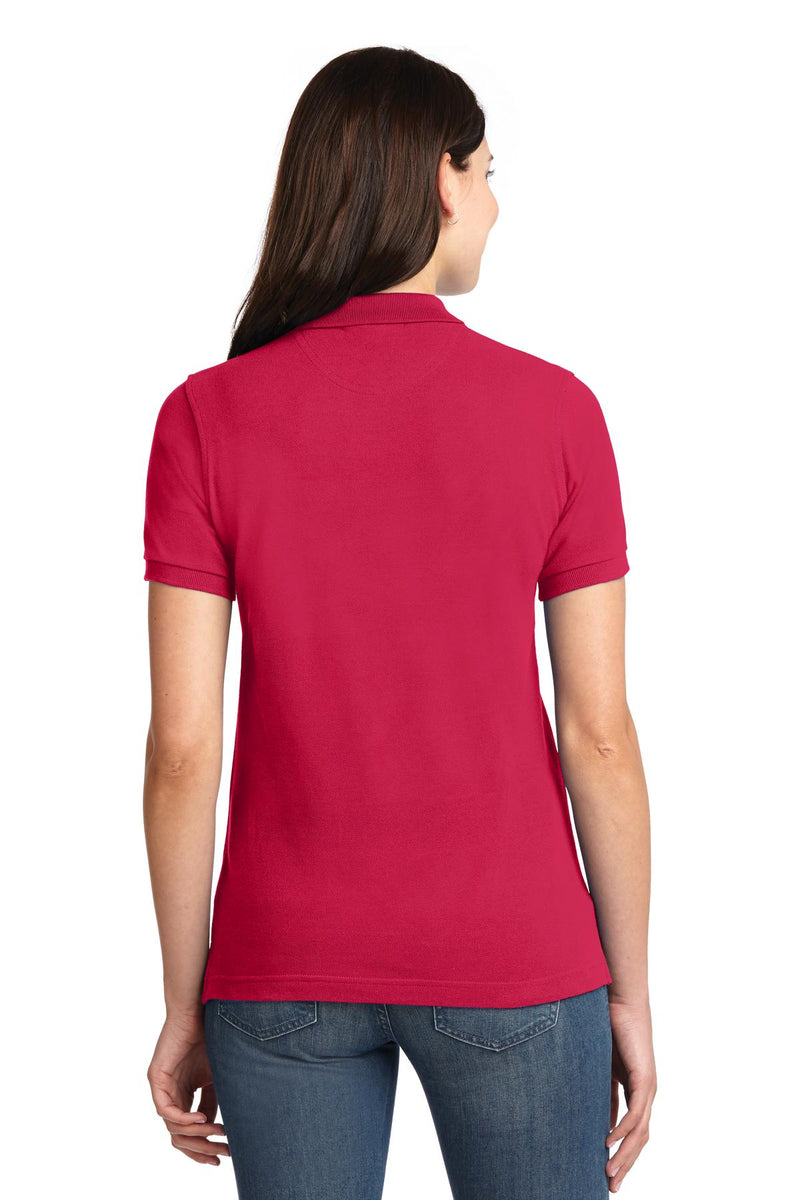 Port Authority Women's Heavyweight Cotton Pique Polo - Red