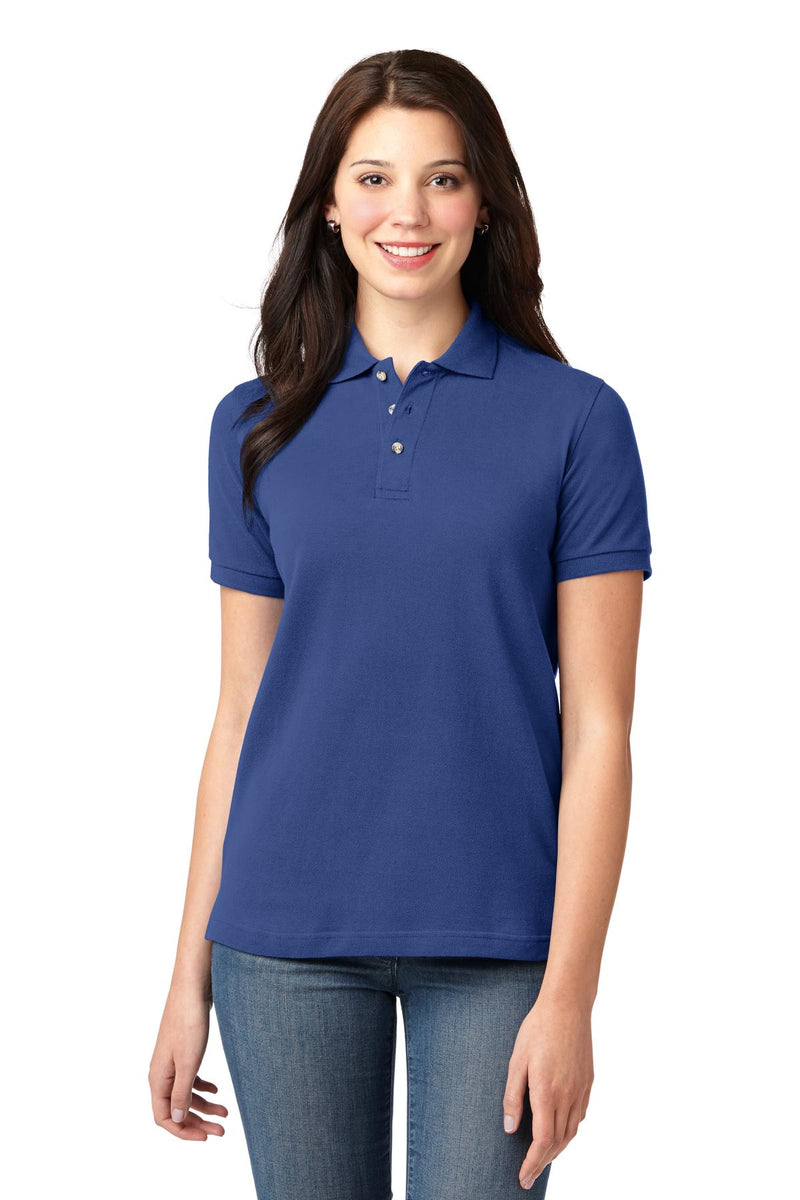 Port Authority Women's Heavyweight Cotton Pique Polo - Royal
