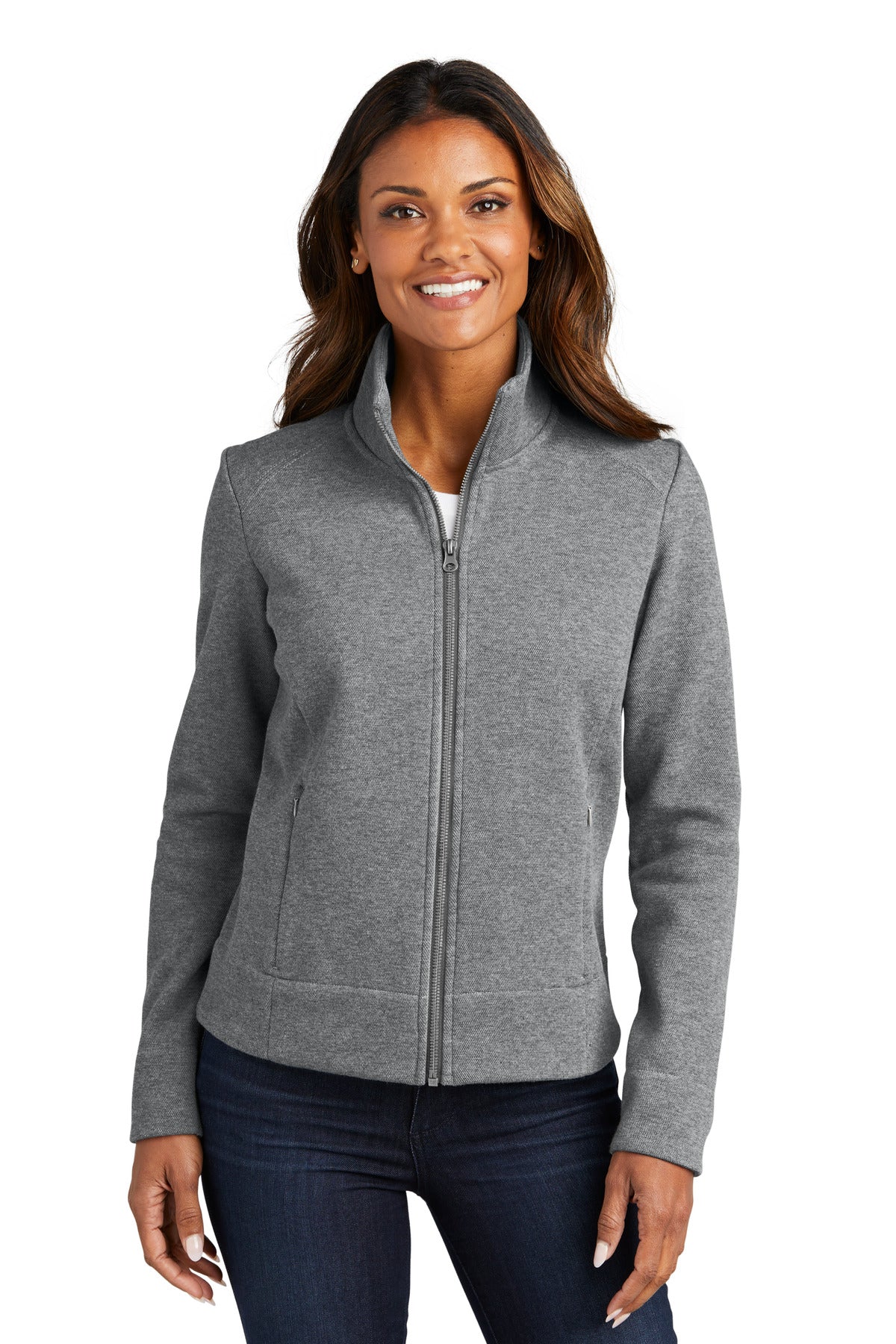 Port Authority Women's Network Fleece Jacket - Grey Heather