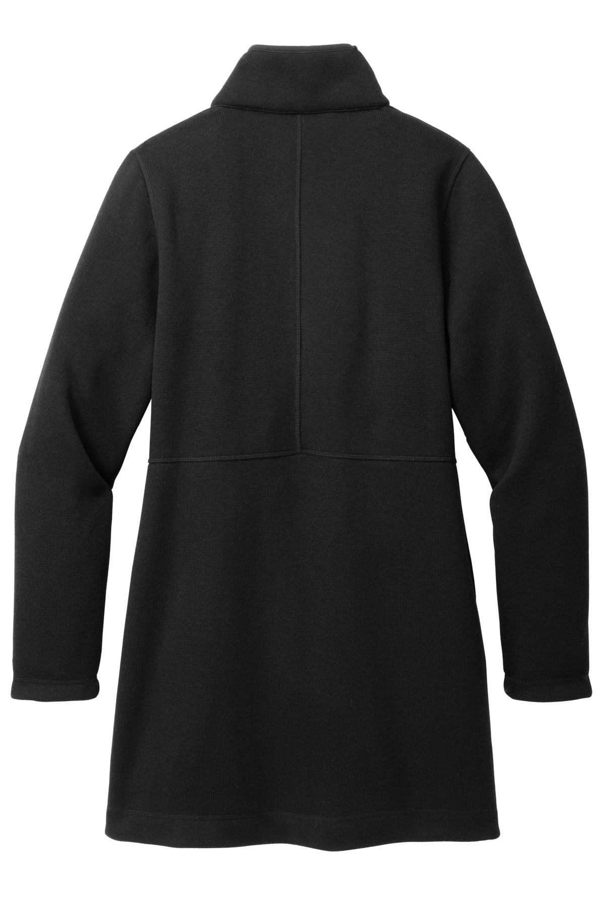 Port Authority Women's Arc Sweater Fleece Long Jacket - Deep Black