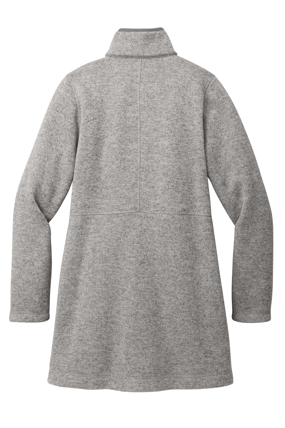 Port Authority Women's Arc Sweater Fleece Long Jacket - Deep Smoke Heather