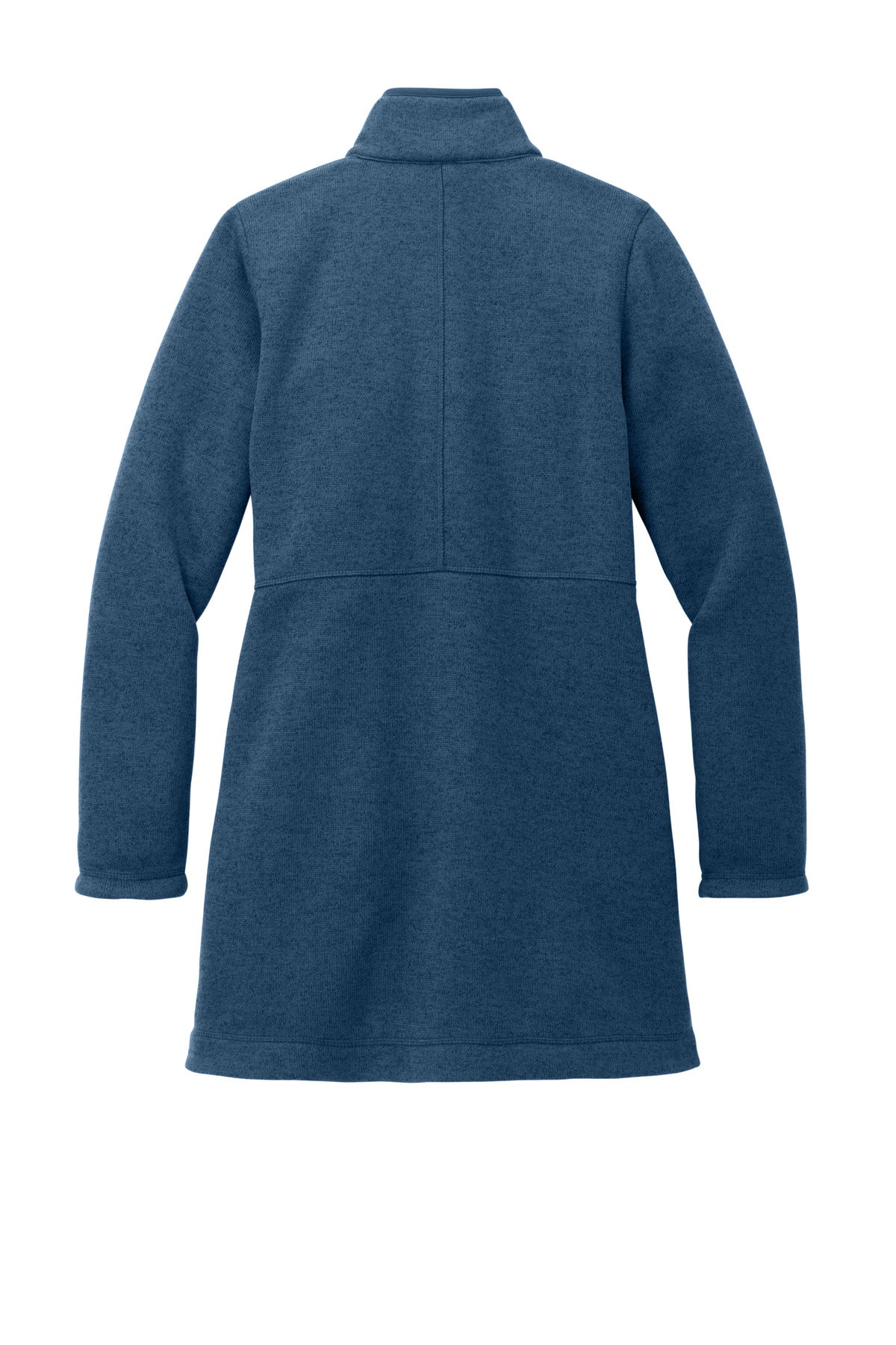 Port Authority Women's Arc Sweater Fleece Long Jacket - Insignia Blue Heather