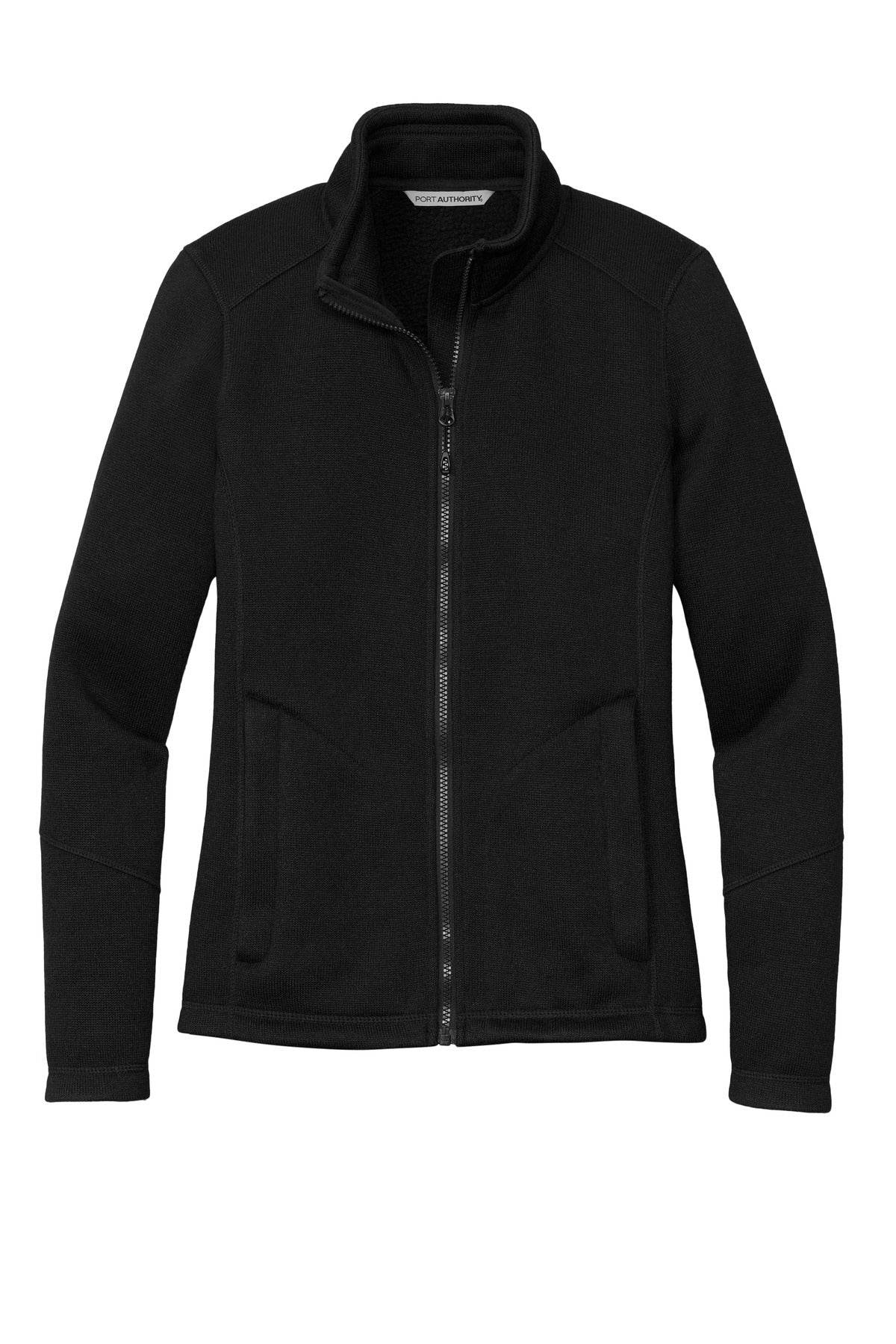 Port Authority Women's Arc Sweater Fleece Jacket - Deep Black