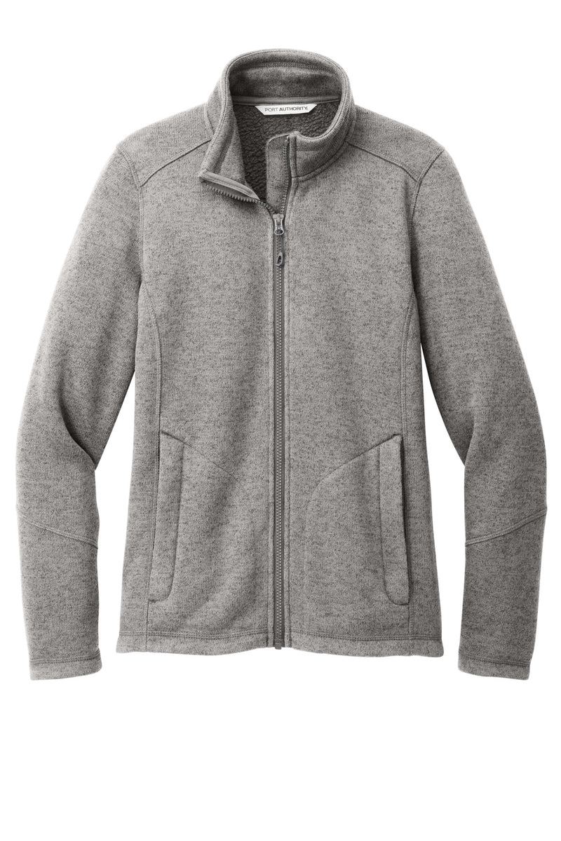 Port Authority Women's Arc Sweater Fleece Jacket - Deep Smoke Heather