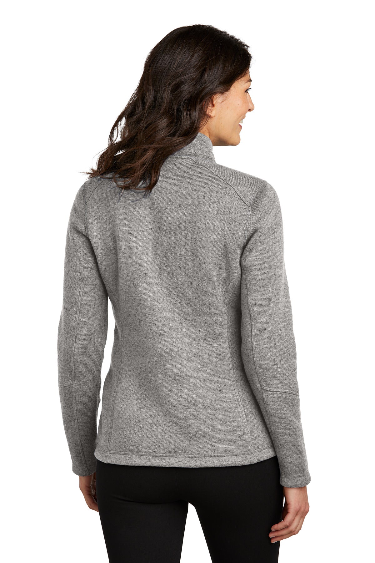 Port Authority Women's Arc Sweater Fleece Jacket - Deep Smoke Heather