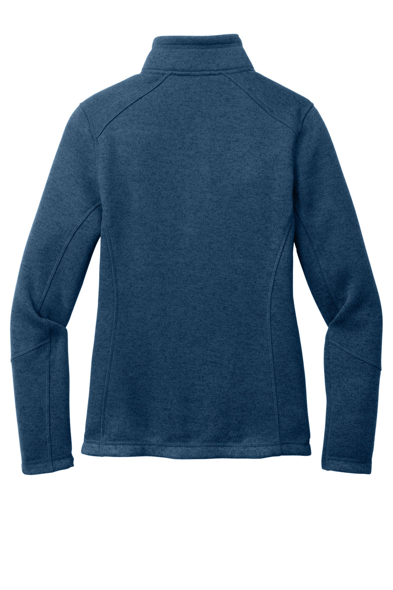 Port Authority Women's Arc Sweater Fleece Jacket - Insignia Blue Heather