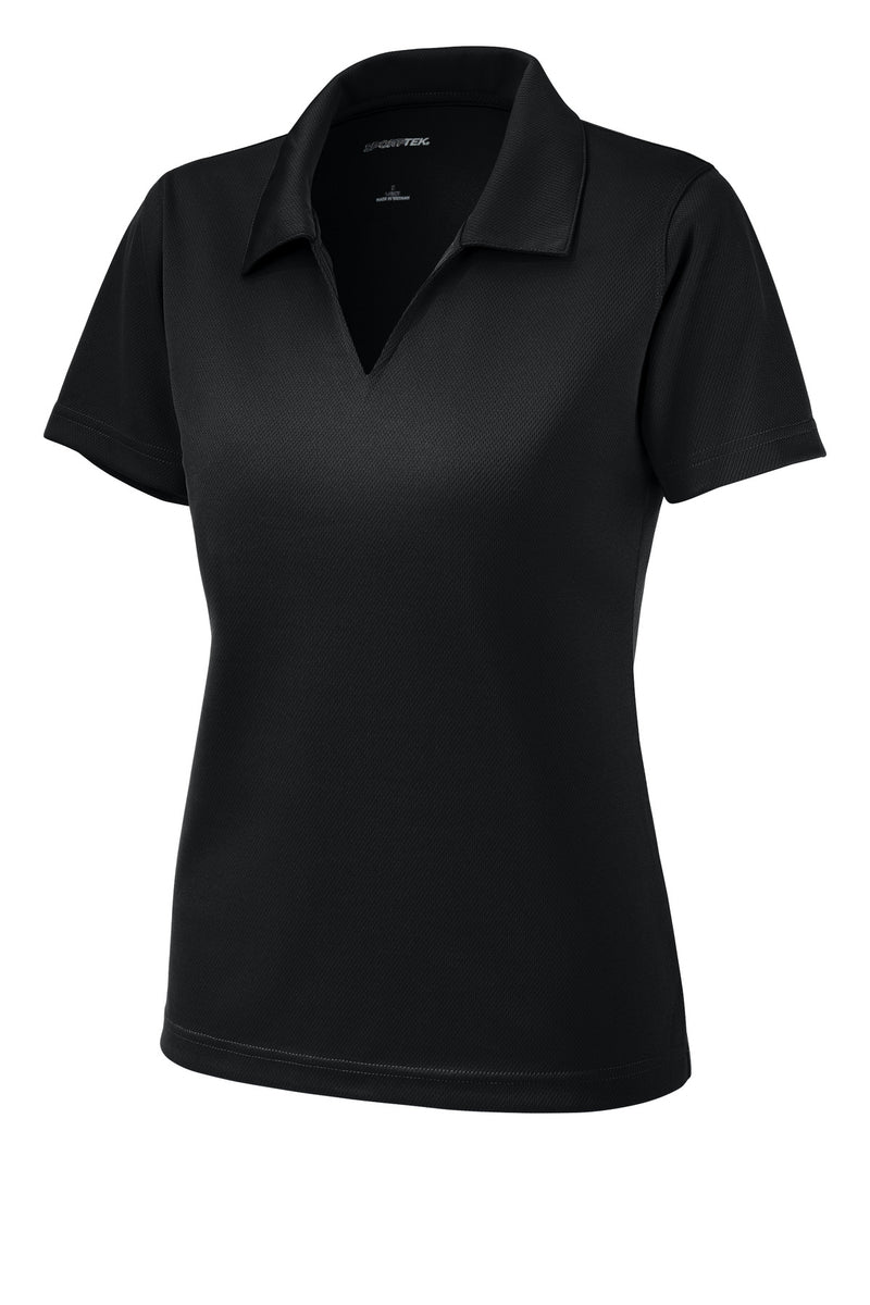 Sport-Tek Women's Dri-Mesh V-Neck Polo - Black