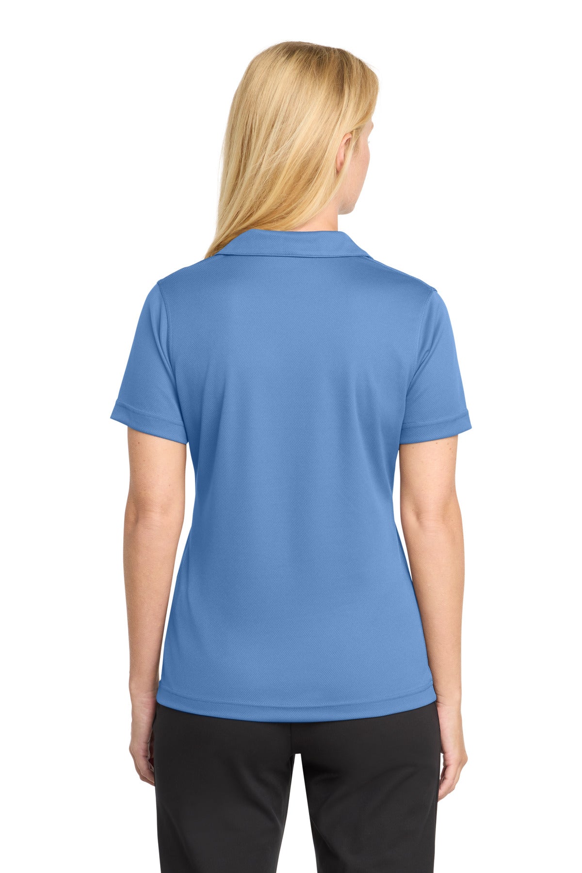 Sport-Tek Women's Dri-Mesh V-Neck Polo - Blueberry