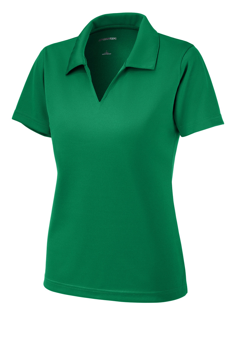 Sport-Tek Women's Dri-Mesh V-Neck Polo - Kelly Green