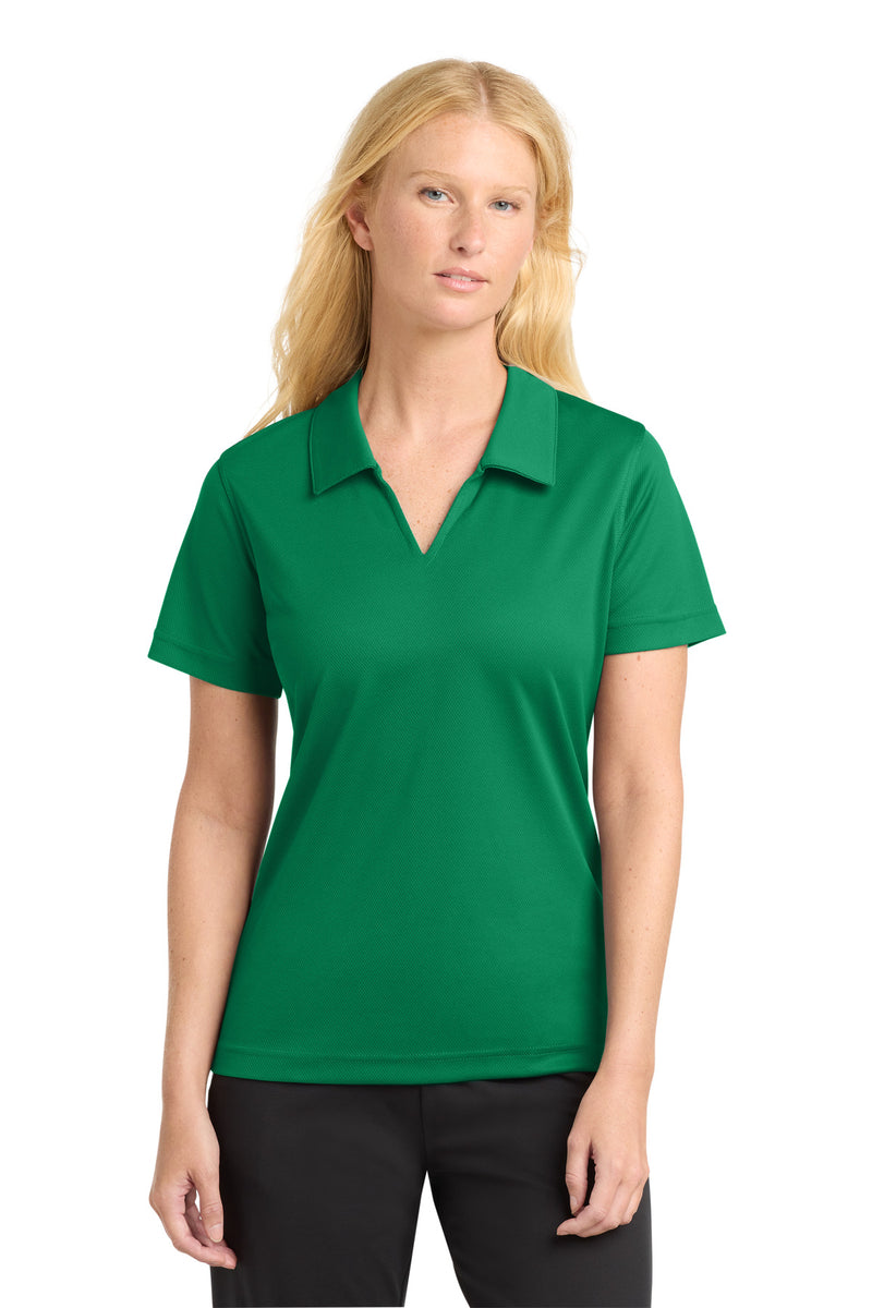 Sport-Tek Women's Dri-Mesh V-Neck Polo - Kelly Green