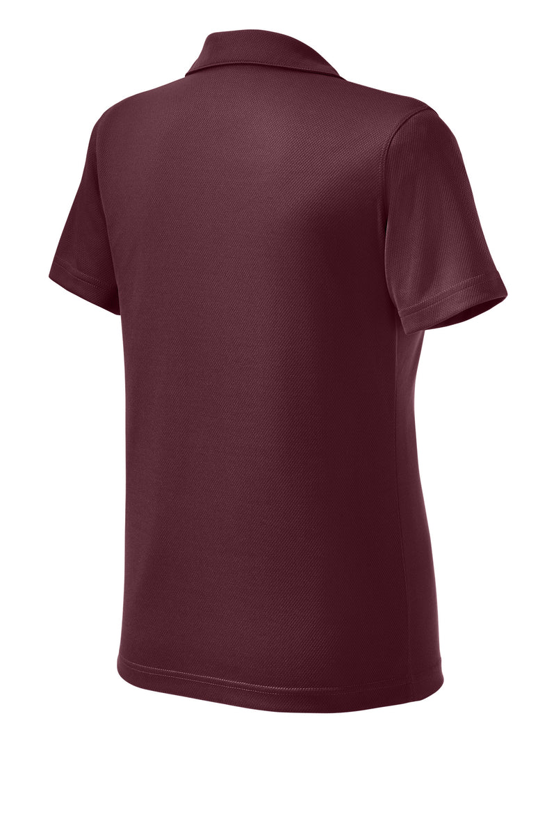 Sport-Tek Women's Dri-Mesh V-Neck Polo - Maroon