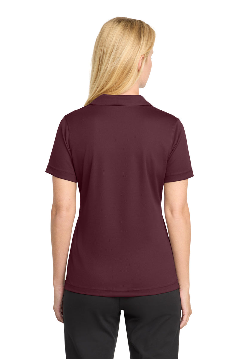 Sport-Tek Women's Dri-Mesh V-Neck Polo - Maroon
