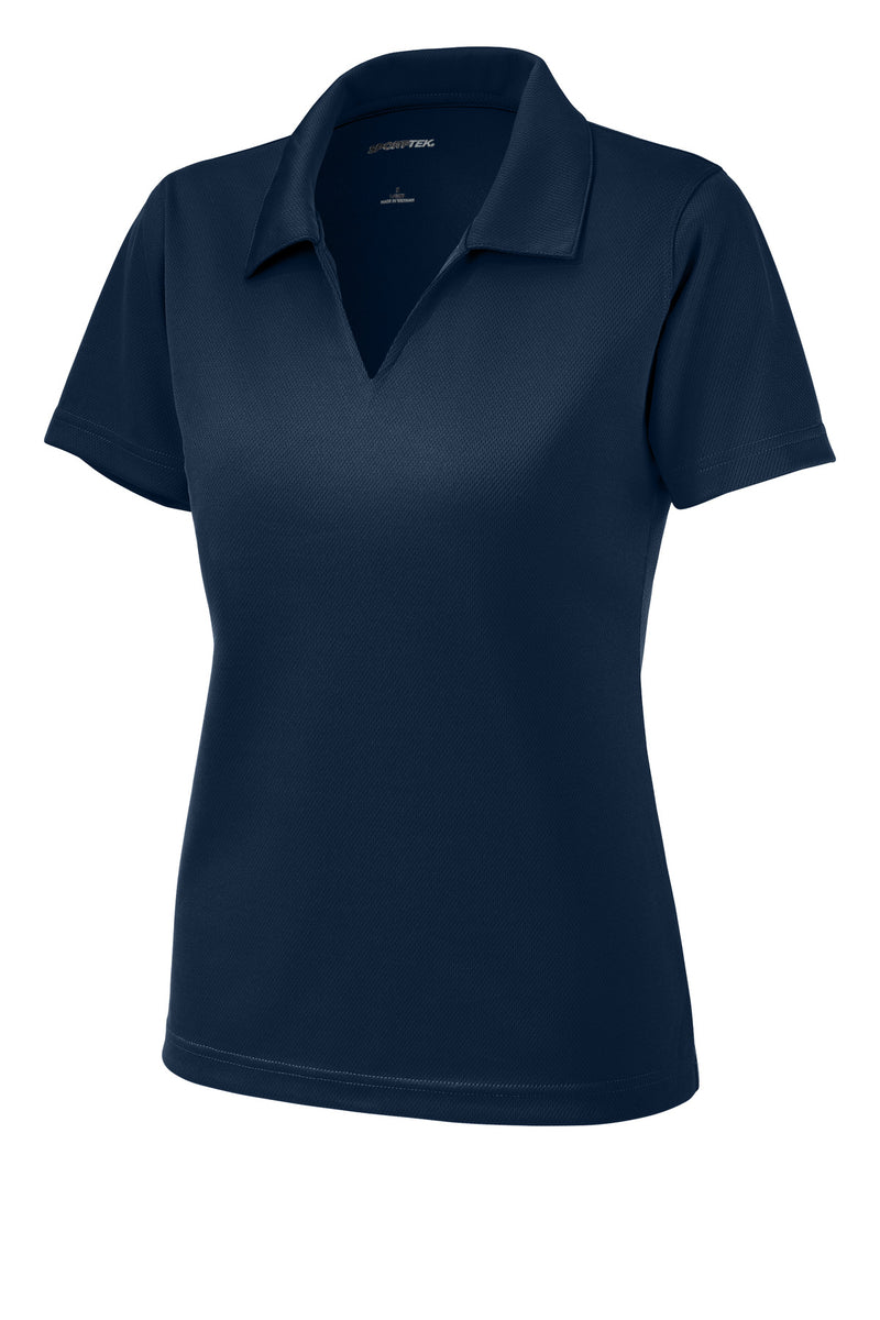 Sport-Tek Women's Dri-Mesh V-Neck Polo - Navy