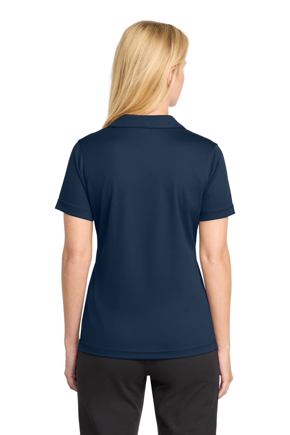 Sport-Tek Women's Dri-Mesh V-Neck Polo - Navy