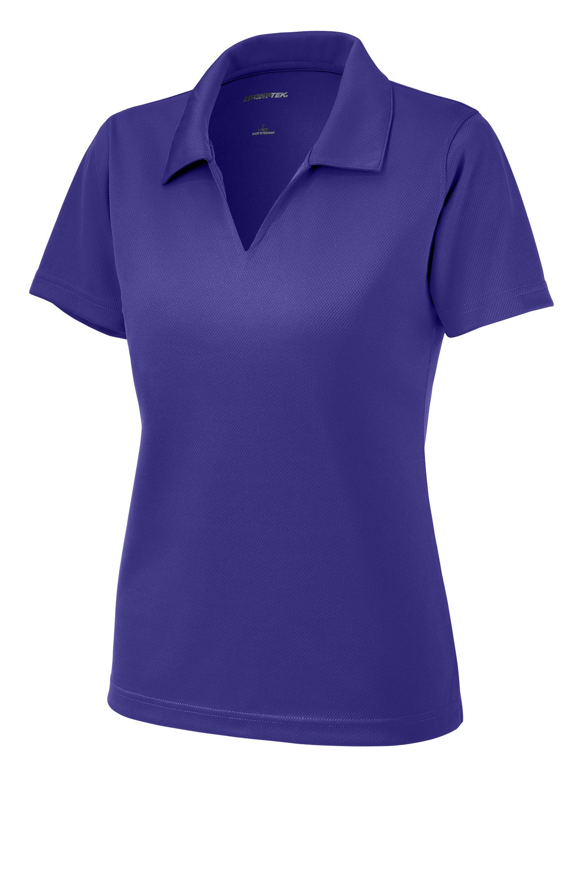 Sport-Tek Women's Dri-Mesh V-Neck Polo - Purple