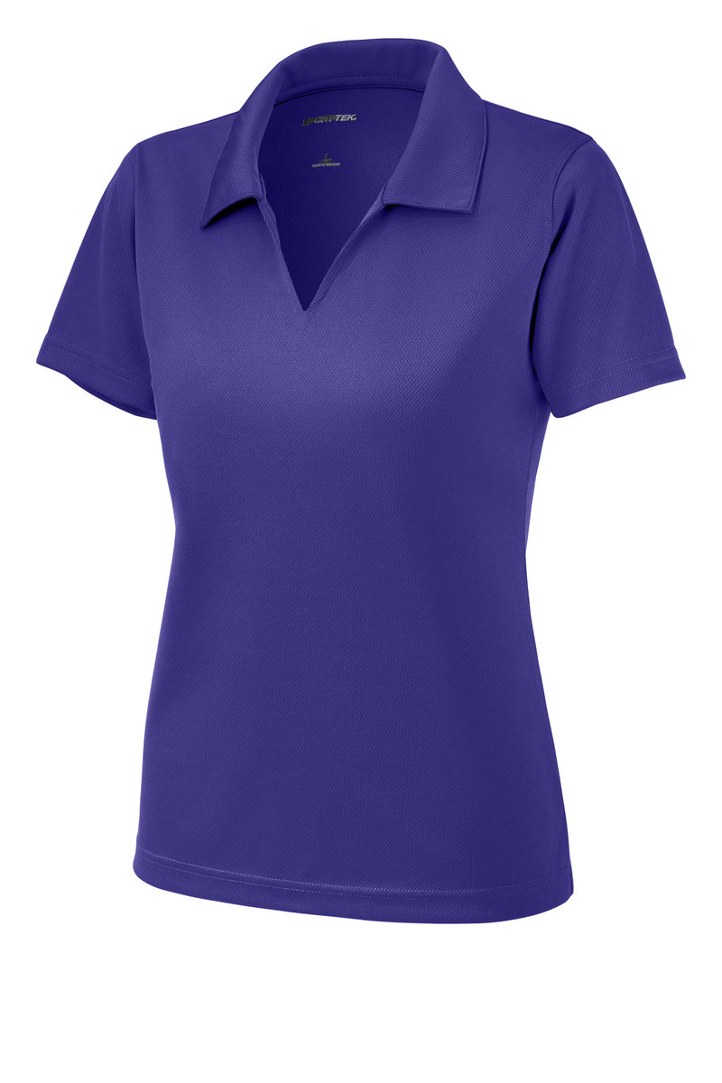 Sport-Tek Women's Dri-Mesh V-Neck Polo - Purple