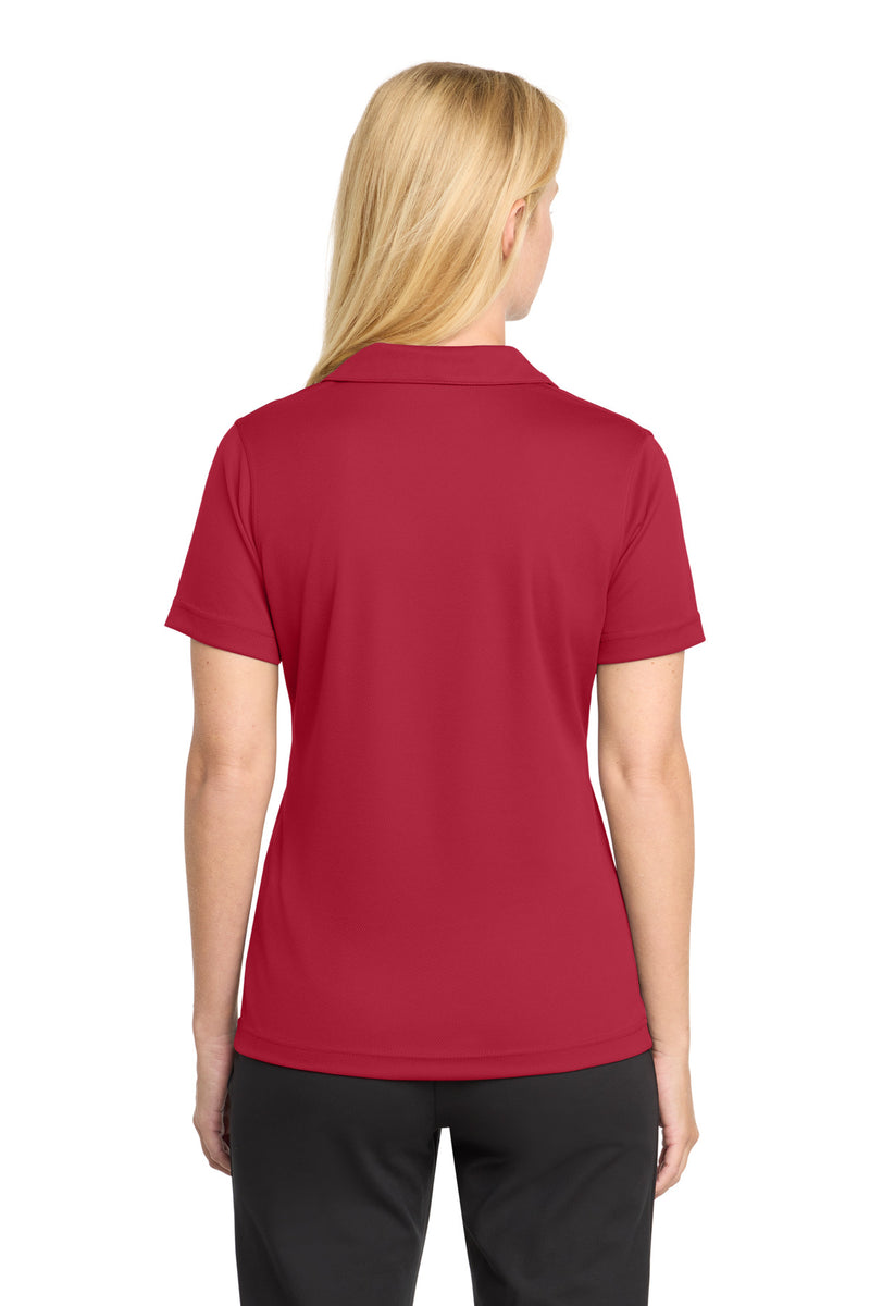Sport-Tek Women's Dri-Mesh V-Neck Polo - Red