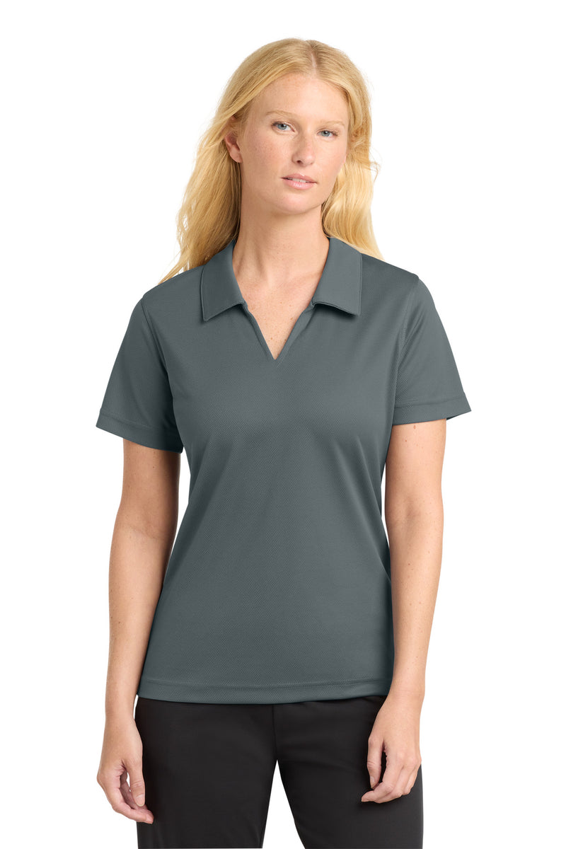 Sport-Tek Women's Dri-Mesh V-Neck Polo - Steel