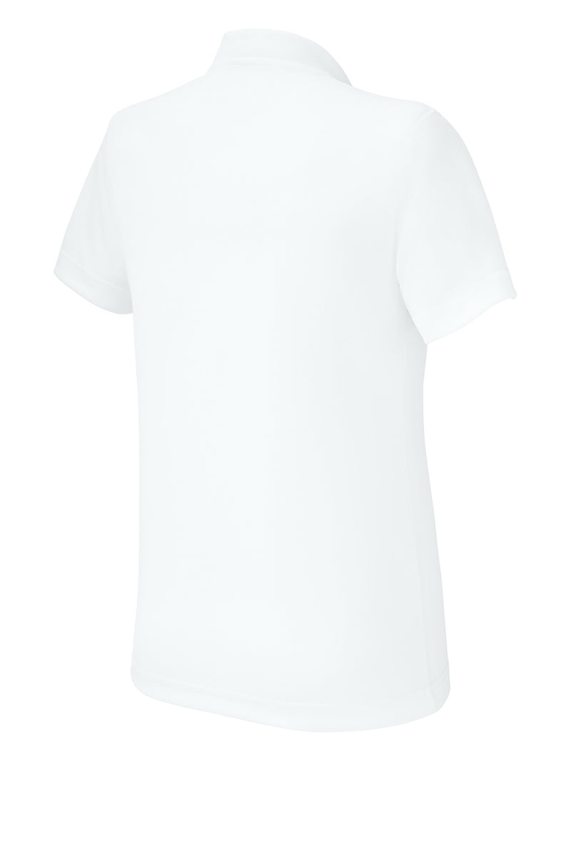 Sport-Tek Women's Dri-Mesh V-Neck Polo - White