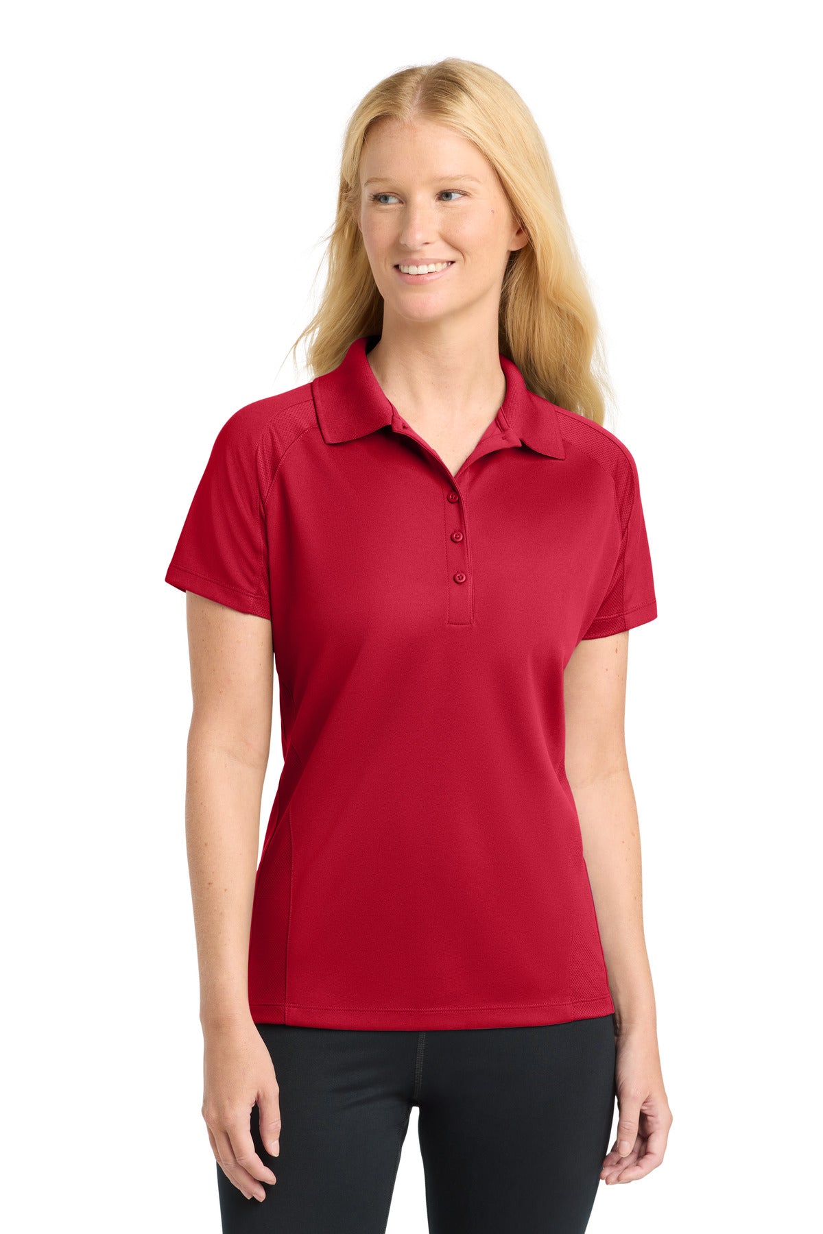 Sport-Tek Women's Dri-Mesh Pro Polo - Engine Red