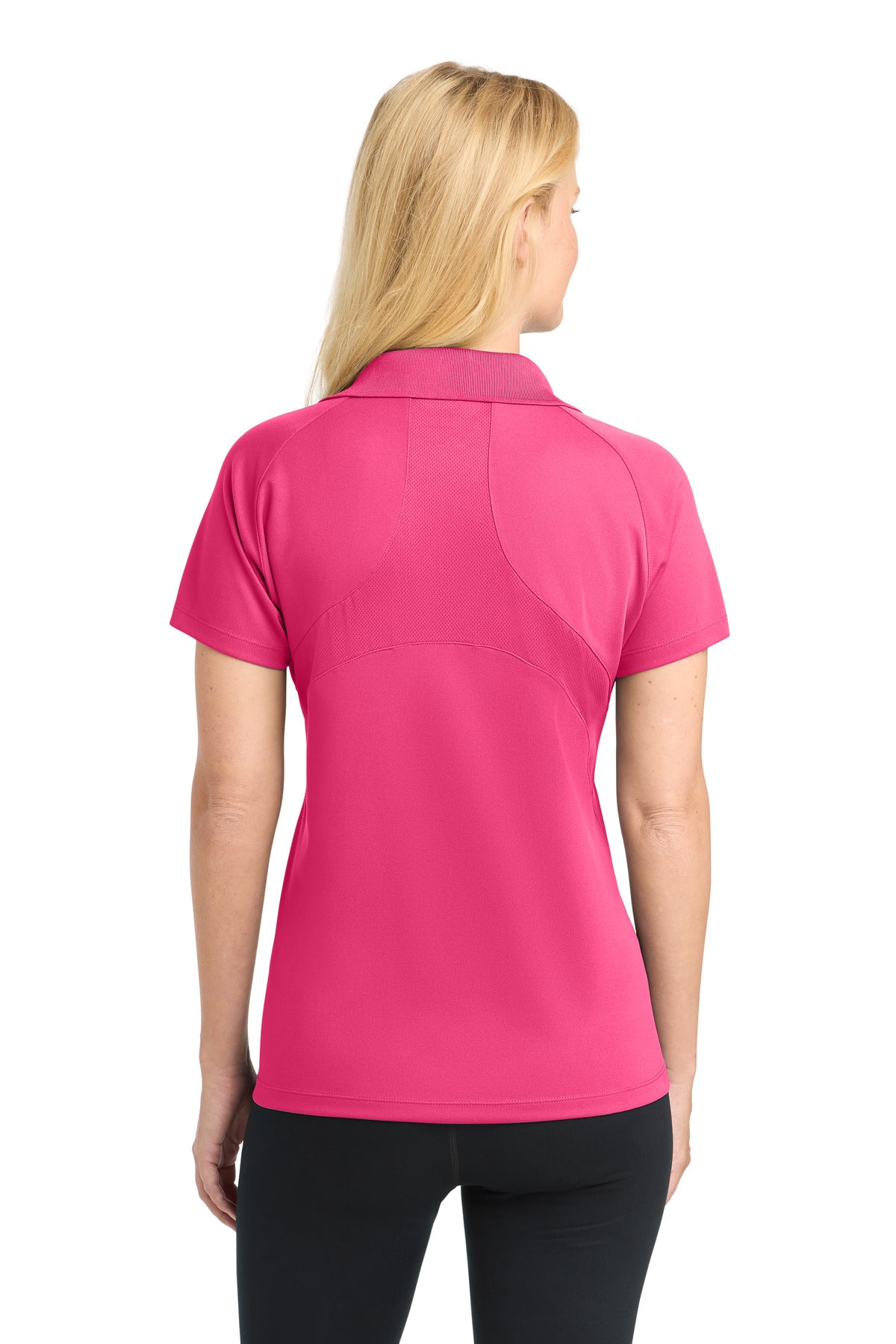 Sport-Tek Women's Dri-Mesh Pro Polo - Pink Raspberry