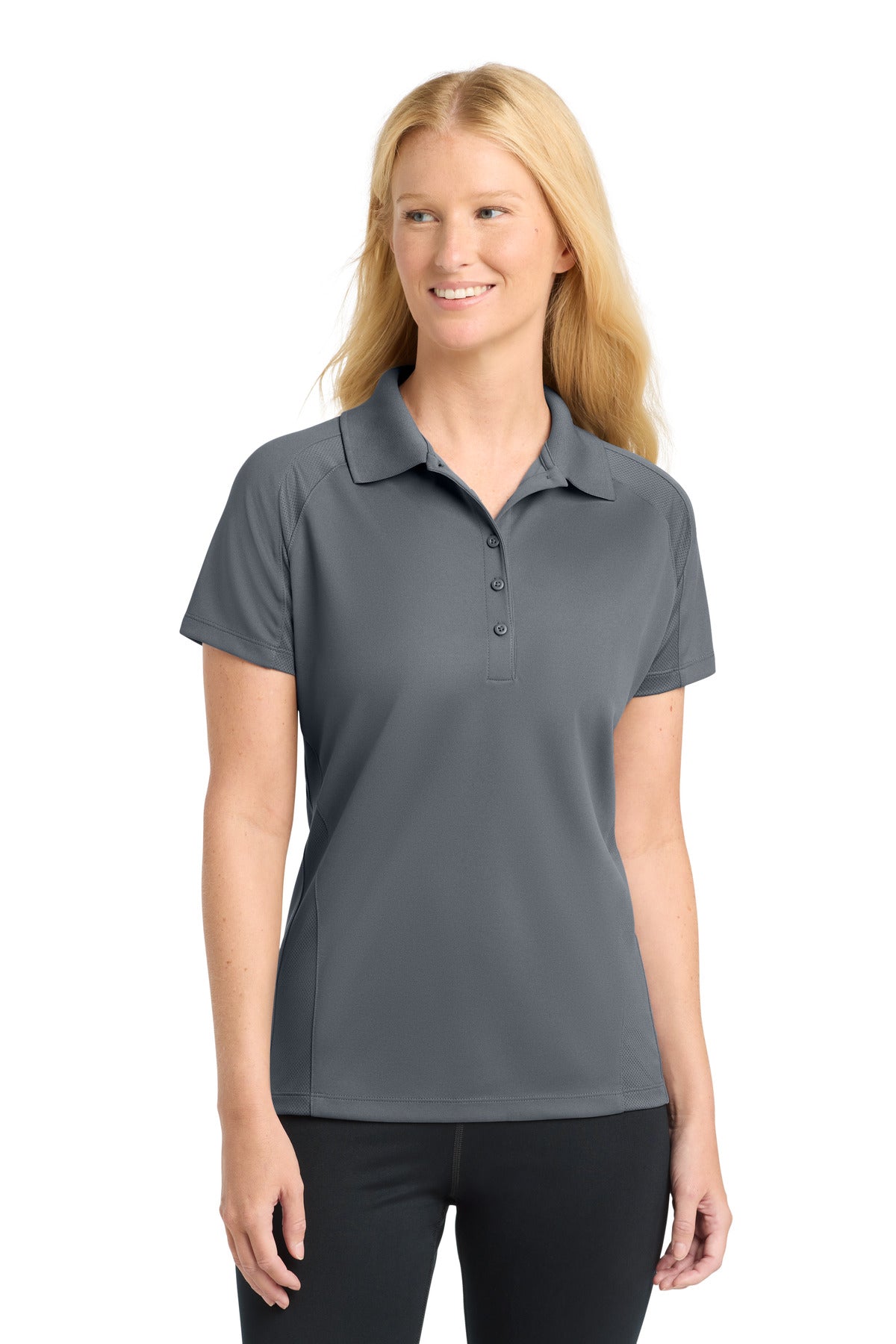 Sport-Tek Women's Dri-Mesh Pro Polo - Steel