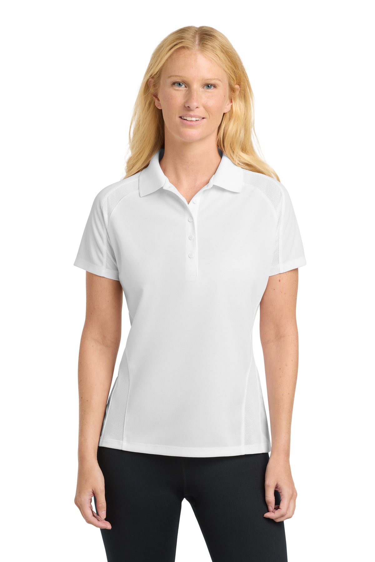 Sport-Tek Women's Dri-Mesh Pro Polo - White