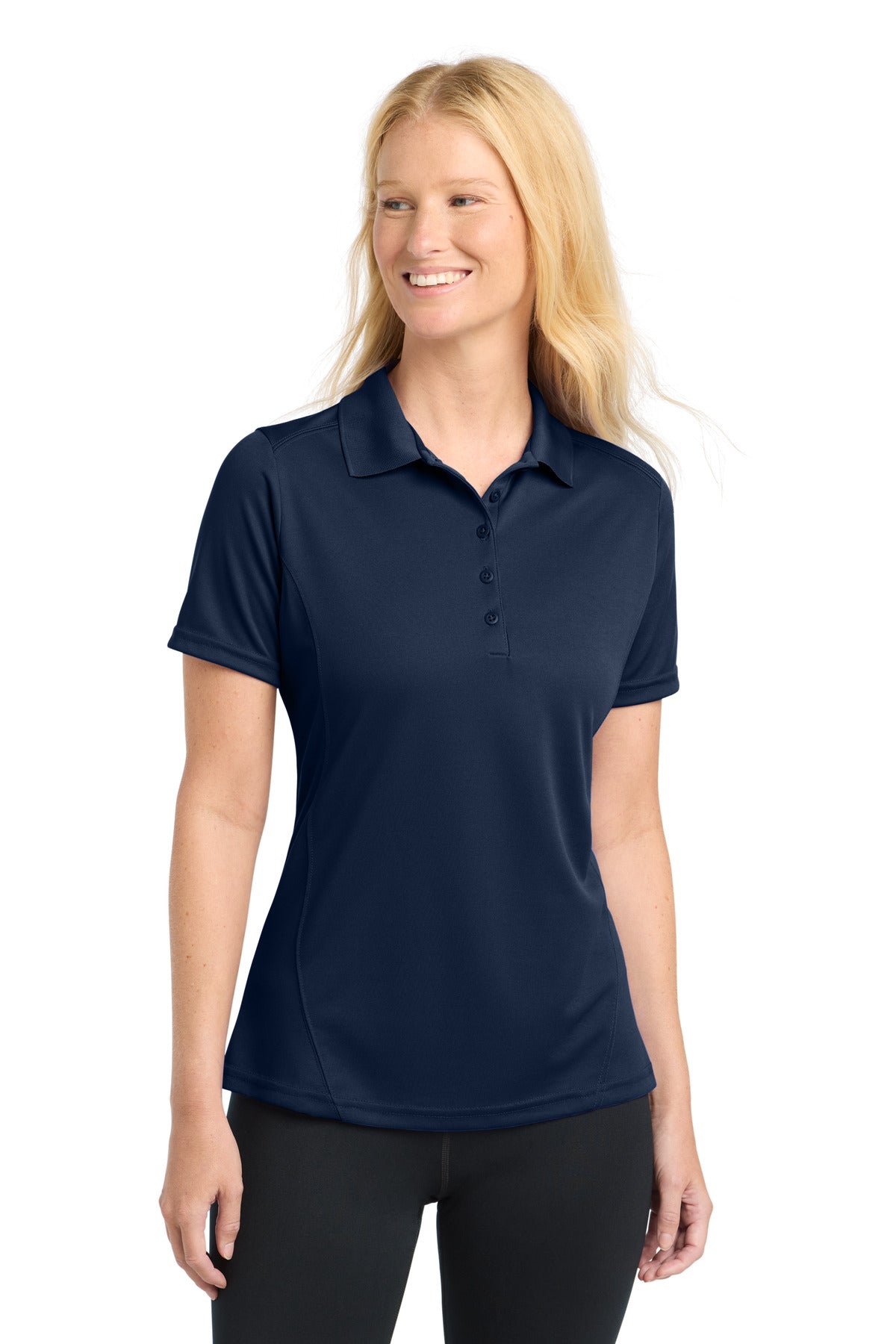 Sport-Tek Women's Dry Zone Raglan Accent Polo - True Navy
