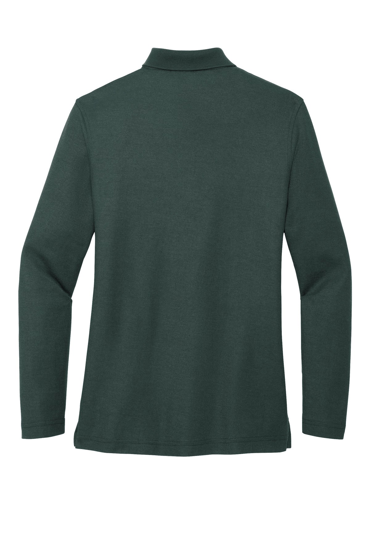 Port Authority Women's Silk Touch Long Sleeve Polo - Dark Green