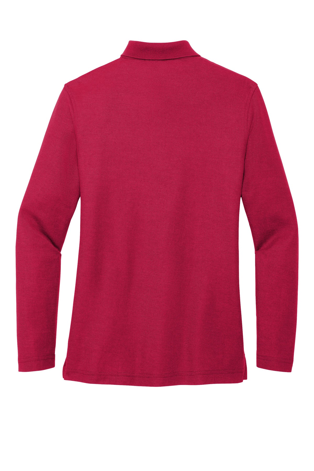 Port Authority Women's Silk Touch Long Sleeve Polo - Red
