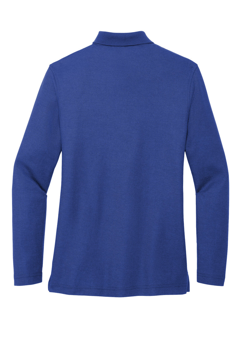 Port Authority Women's Silk Touch Long Sleeve Polo - Royal