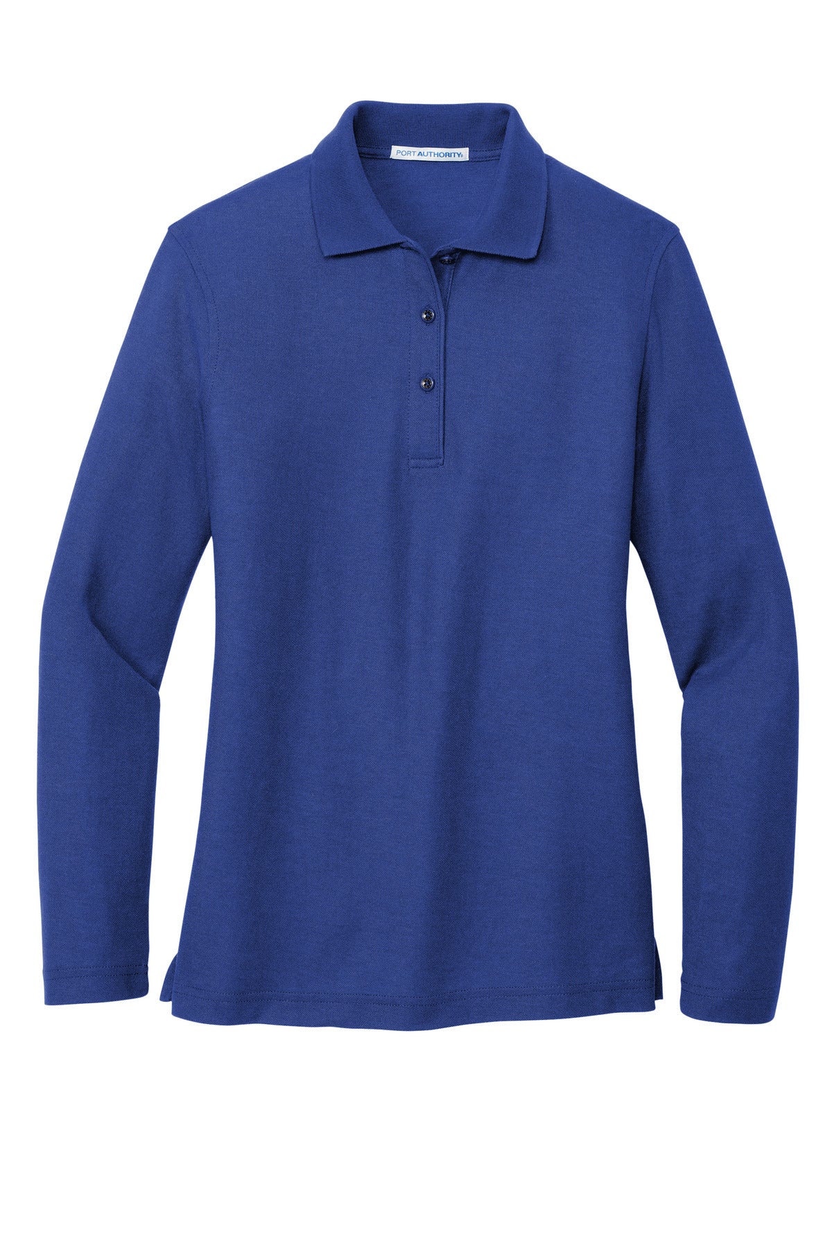 Port Authority Women's Silk Touch Long Sleeve Polo - Royal