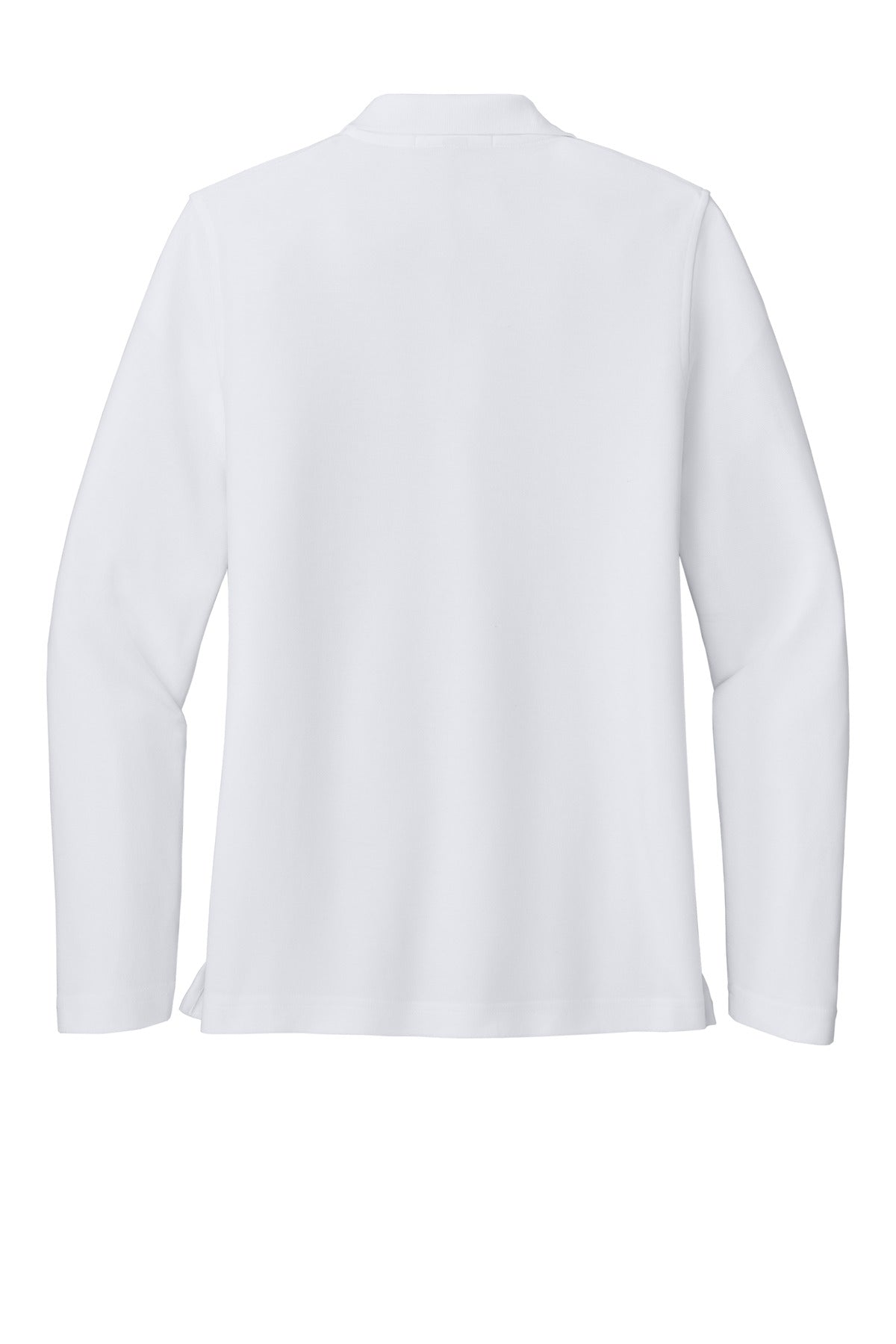 Port Authority Women's Silk Touch Long Sleeve Polo - White