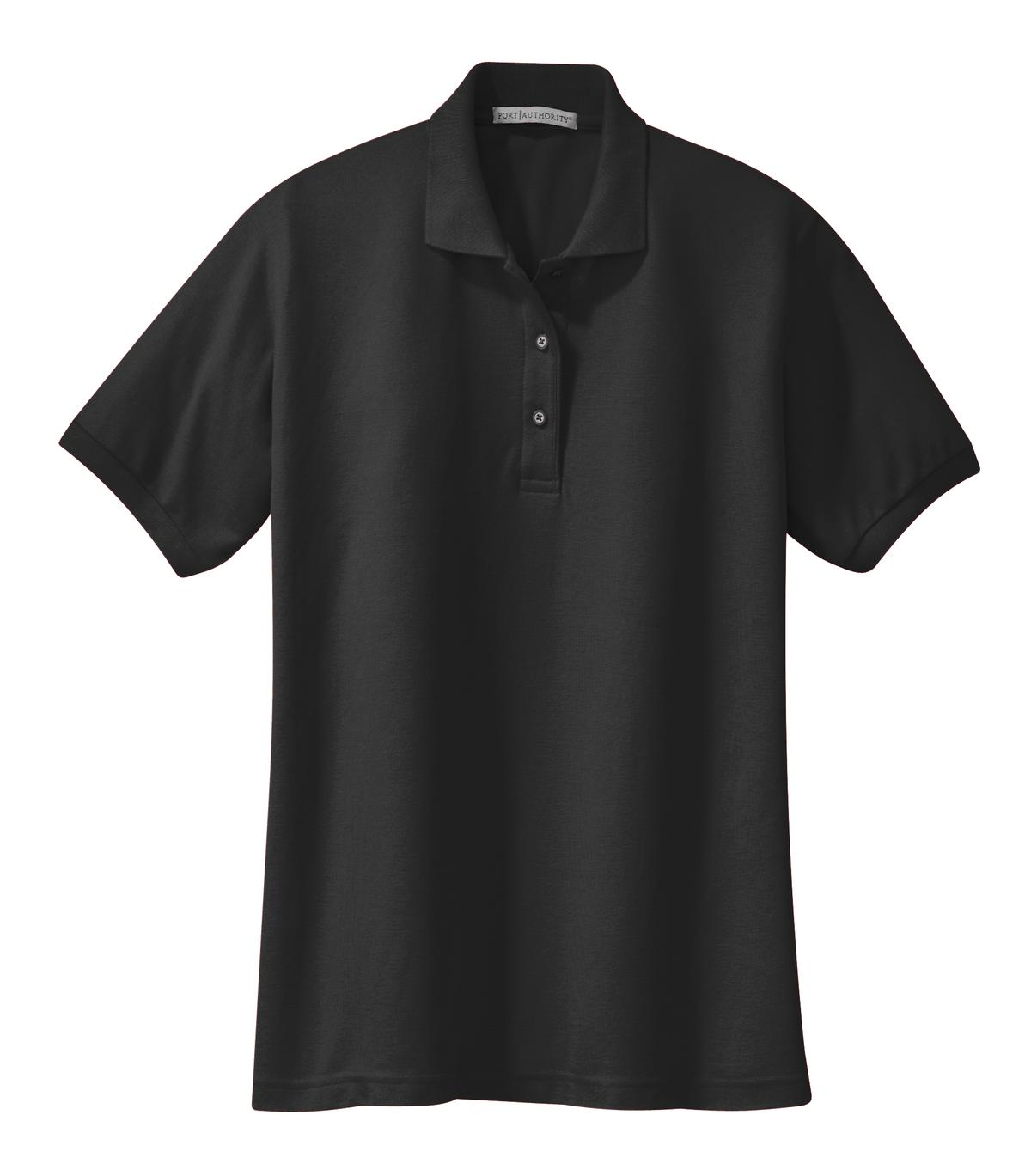 Port Authority Women's Silk Touch Polo - Black
