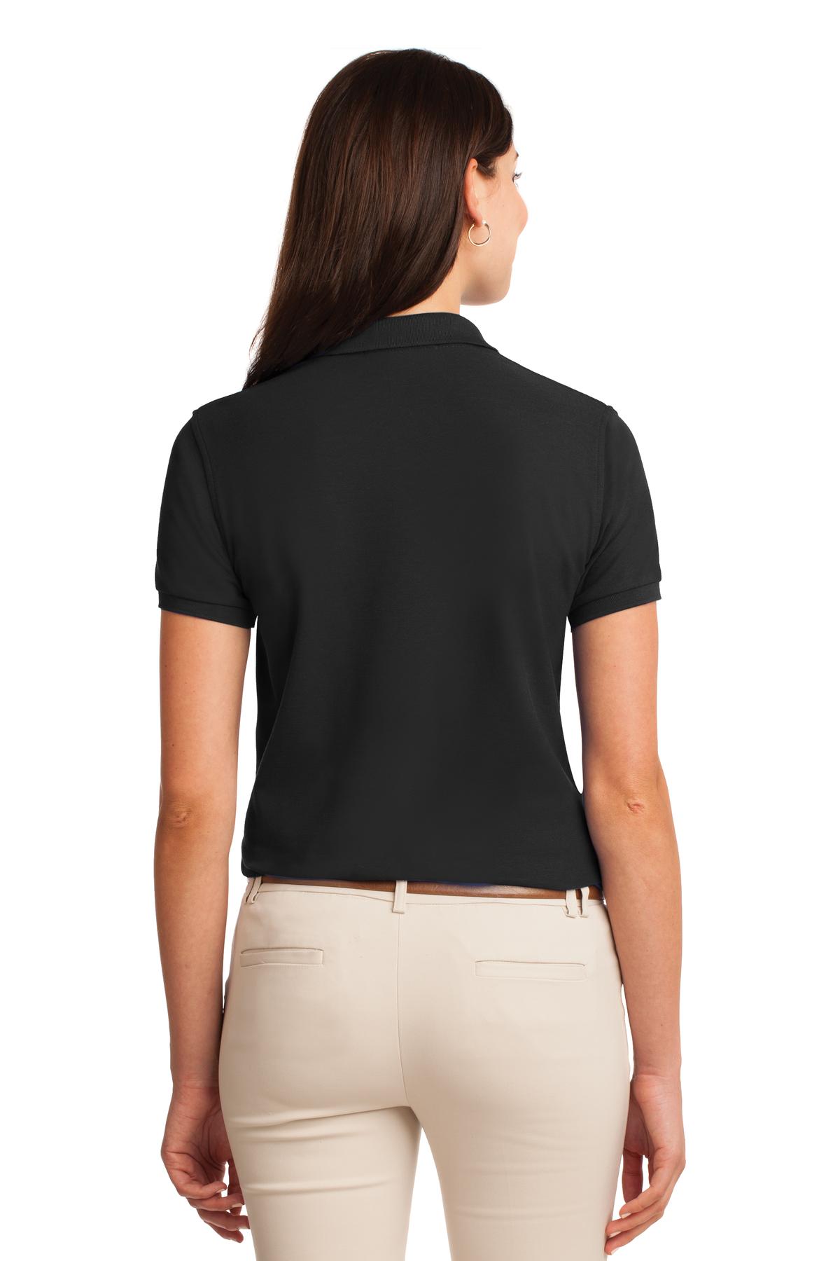 Port Authority Women's Silk Touch Polo - Black