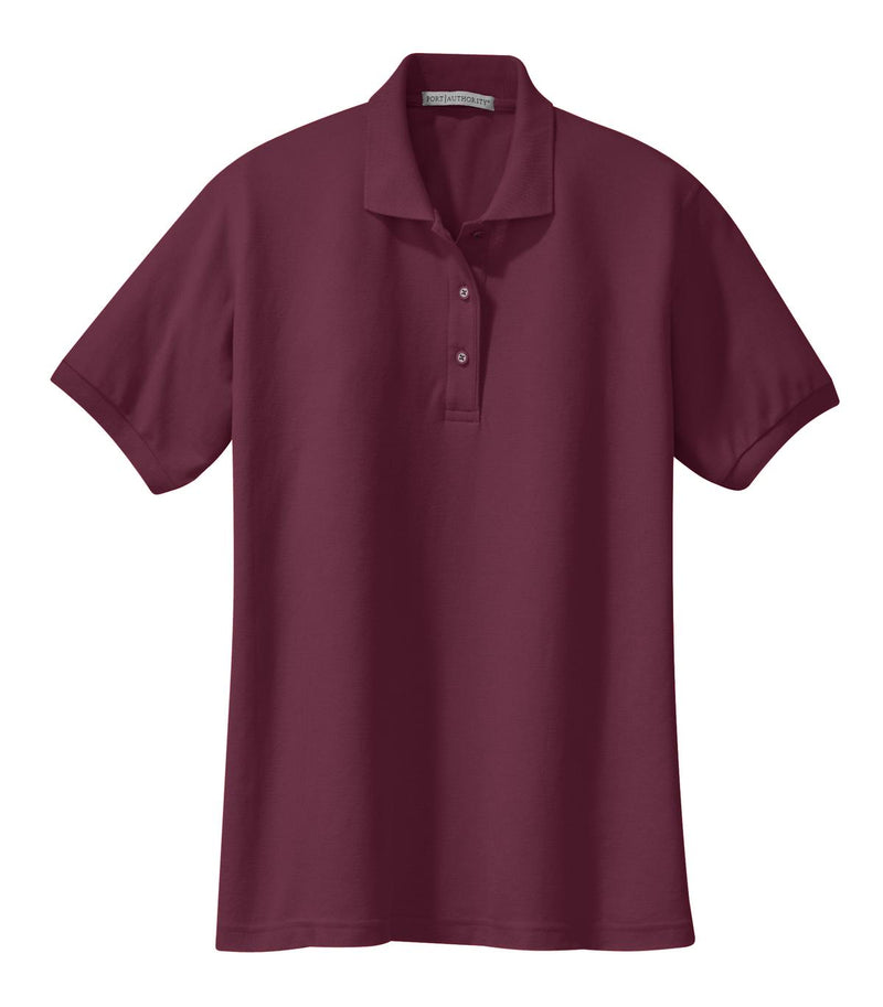 Port Authority Women's Silk Touch Polo - Burgundy