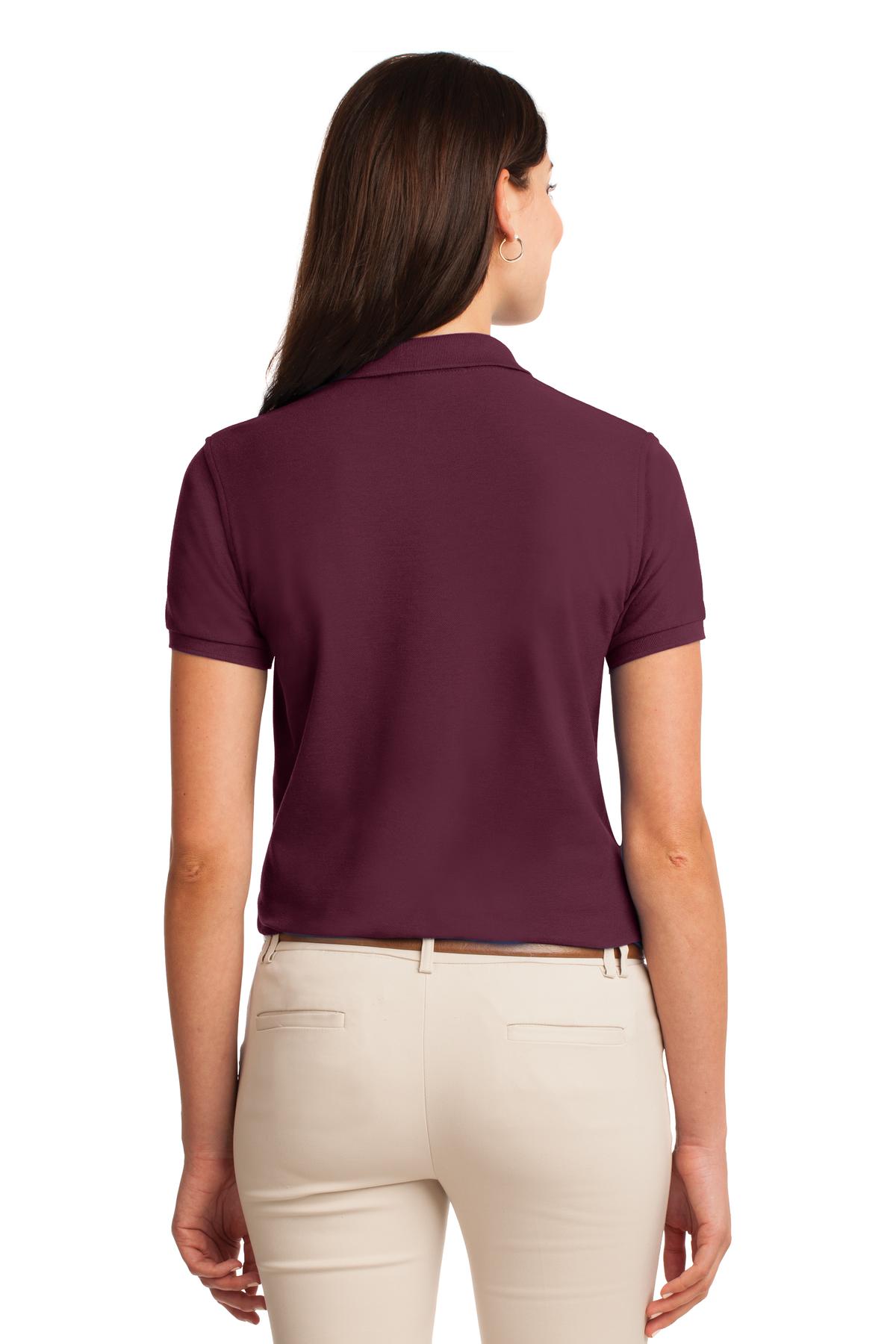 Port Authority Women's Silk Touch Polo - Burgundy