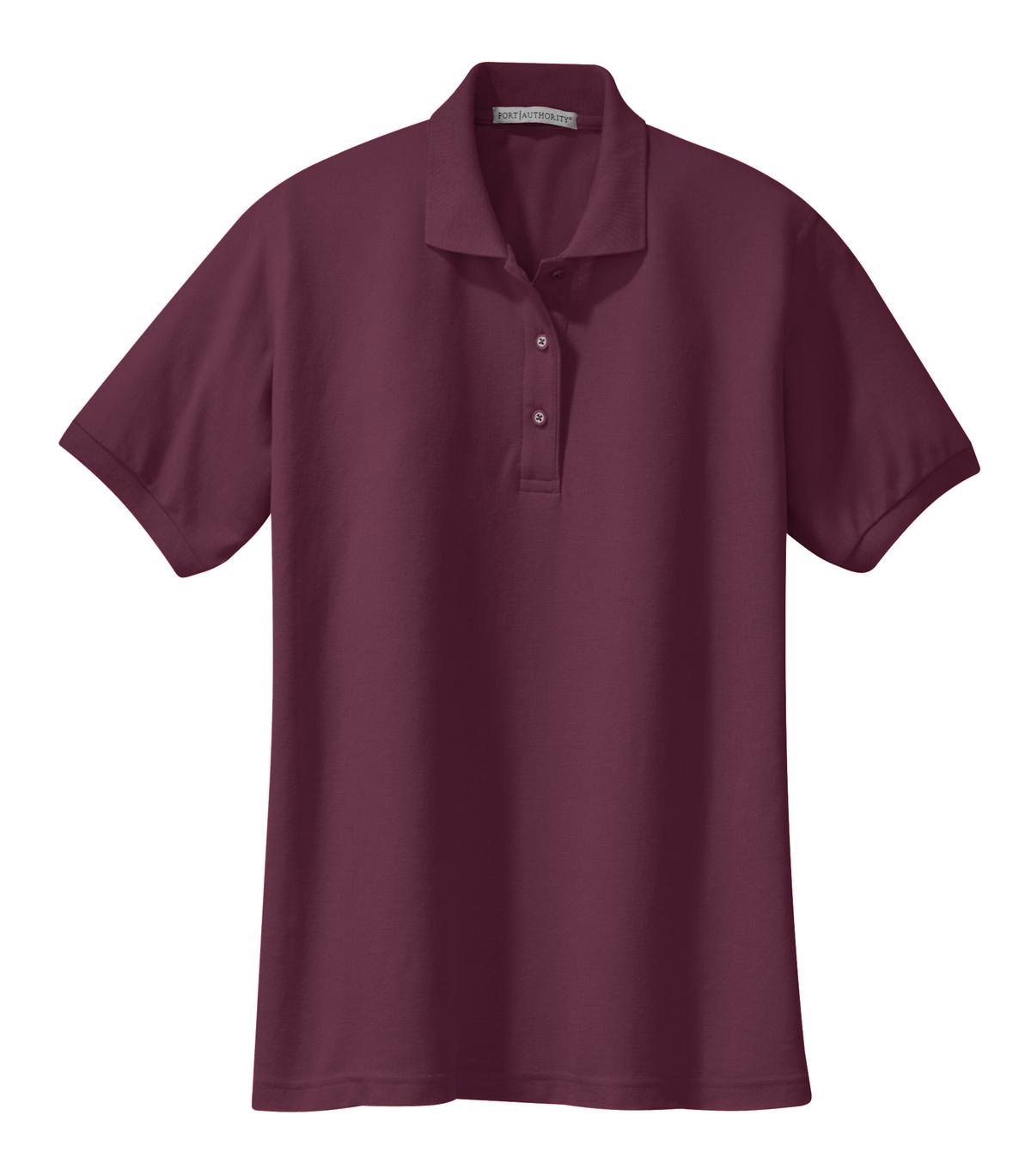 Port Authority Women's Silk Touch Polo - Maroon